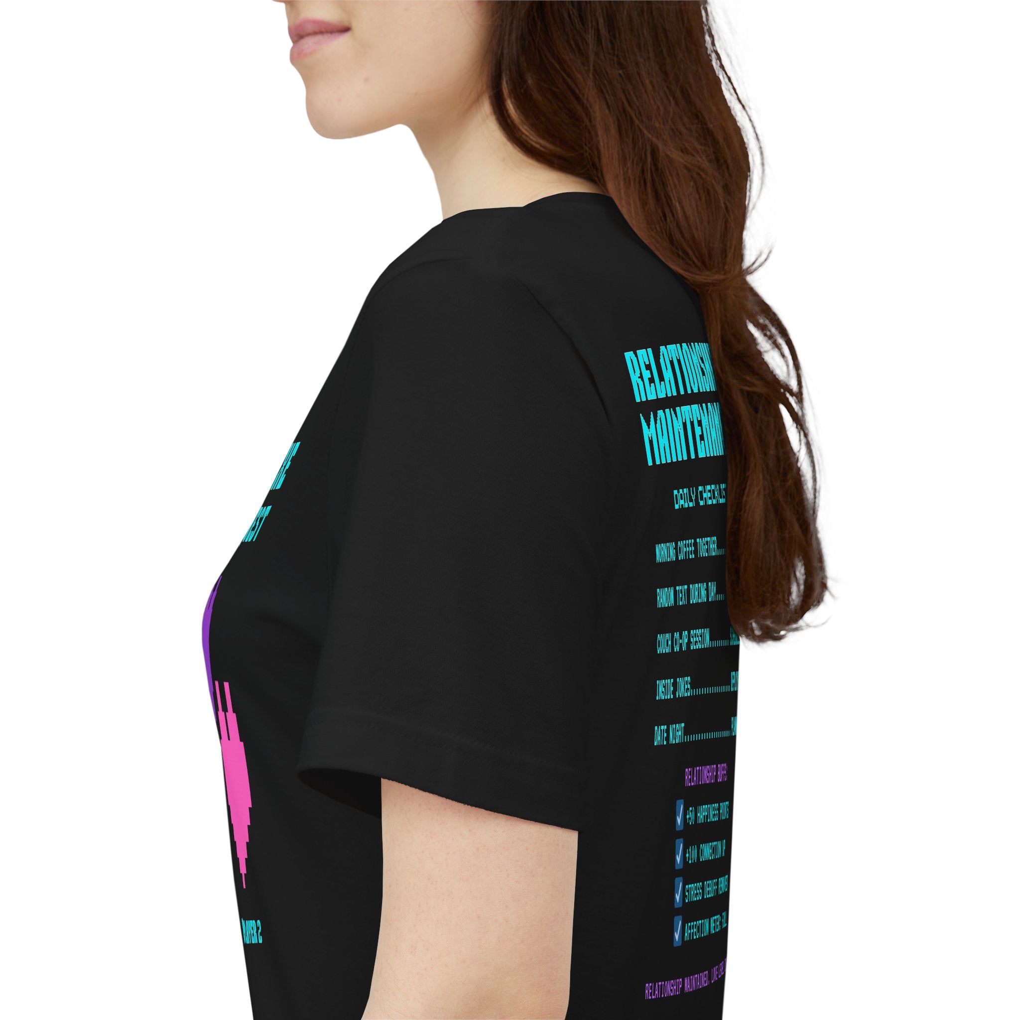 Love Exe Daily Quest Appreciate Player 2 Shirt | Funny Gamer Couple Gift | Anniversary Gift for Him Her | Gaming Relationship Tee | Romance