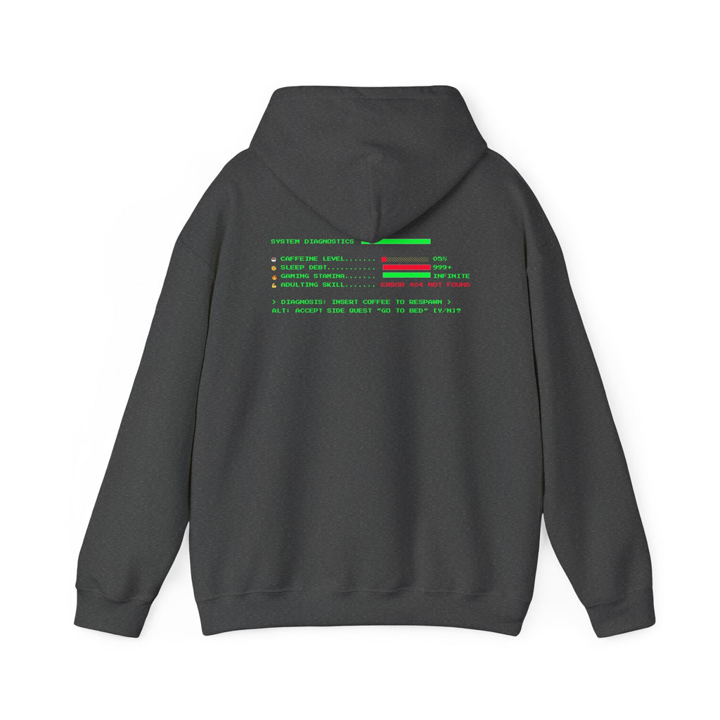 🔥 Low Energy Gamer Hoodie • Caffeine Required to Respawn • Funny Coffee Addict Hoodie • System Critical Pullover • Gift for Gamers & Coders
