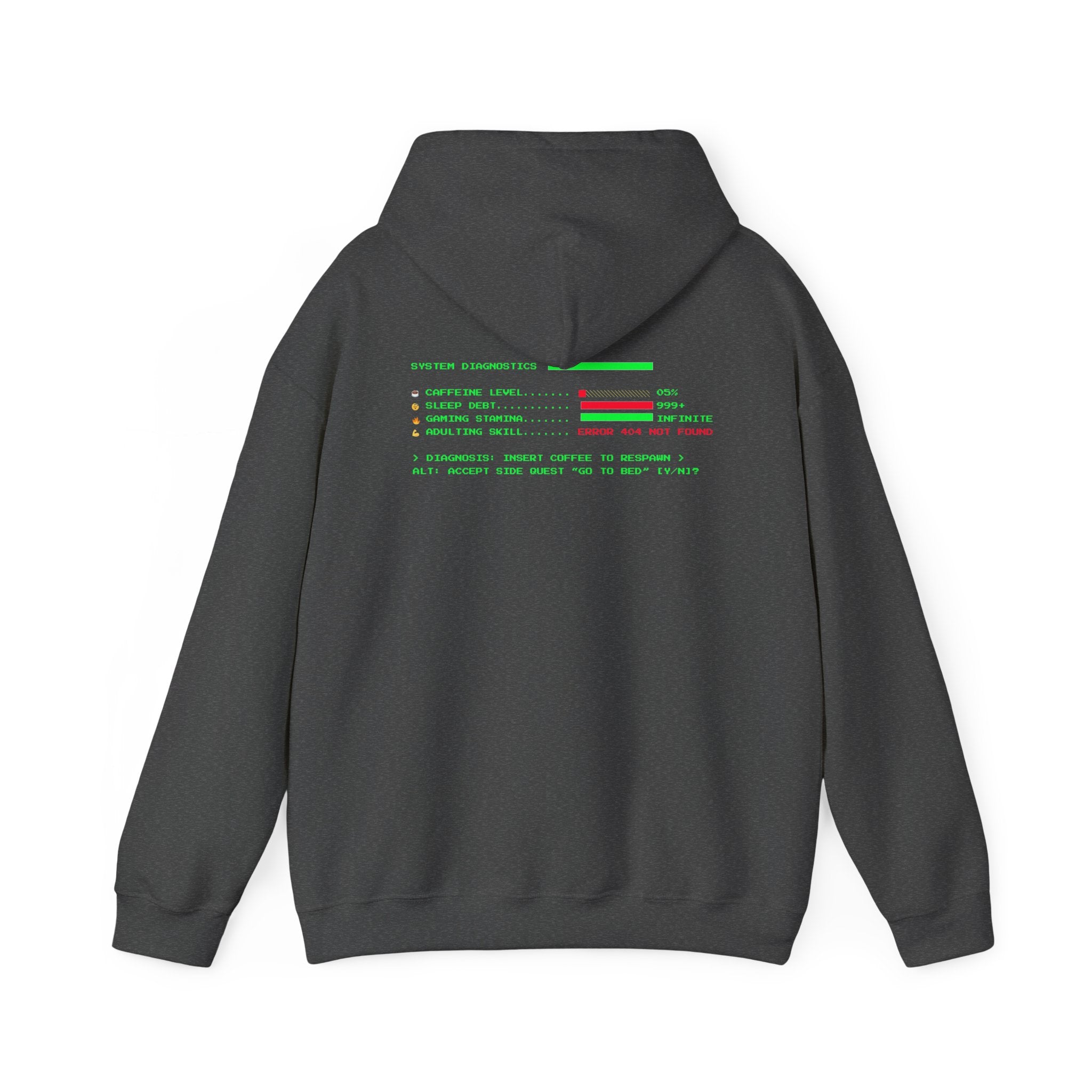 🔥 Low Energy Gamer Hoodie • Caffeine Required to Respawn • Funny Coffee Addict Hoodie • System Critical Pullover • Gift for Gamers & Coders