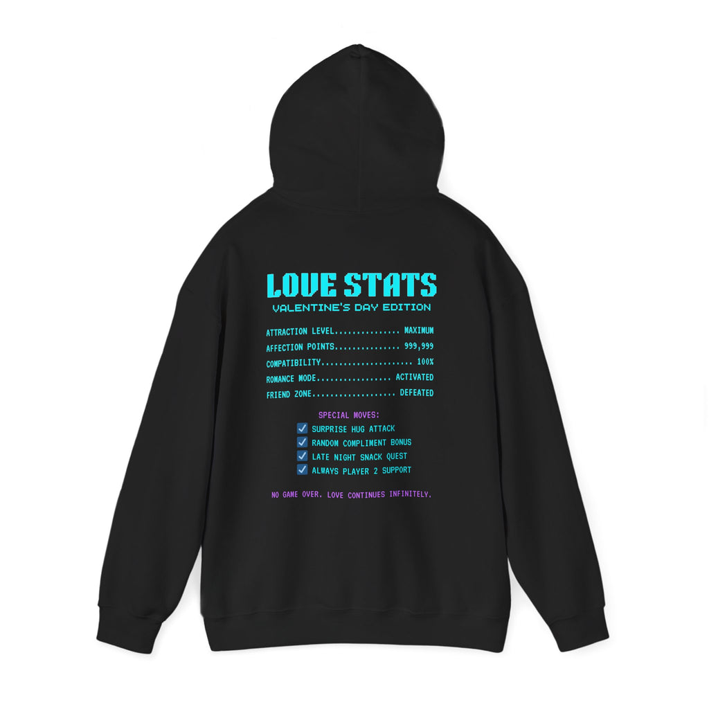 Valentine Exe Love Level Infinite Hoodie | Funny Gamer Valentines Day Gift | Unique Gift for Him Her | Retro Gaming Sweatshirt | Romance Gift