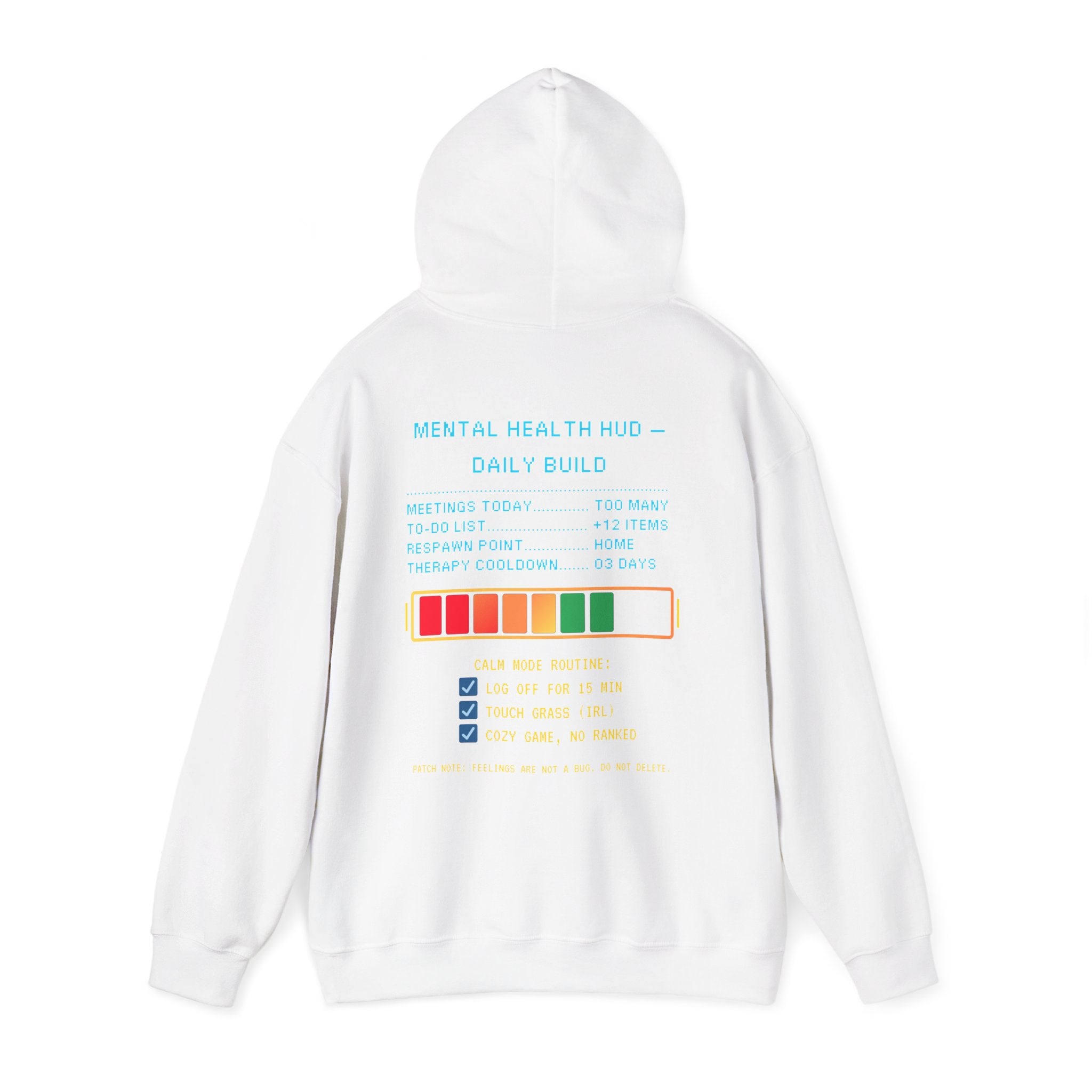 🧠 STRESS LEVELS AT 67% Hoodie • Syncing to Calm Mode Gamer Hoodie • Retro Pixel Mental Health Sweatshirt • Cozy 80s 90s Gamer Gift