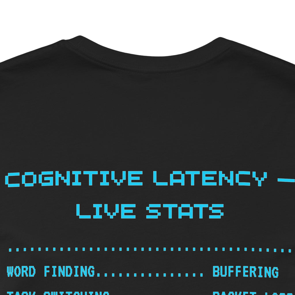 Brain Lag – High Ping Thoughts Shirt (Front & Back Print) Cognitive Latency Gamer Tee