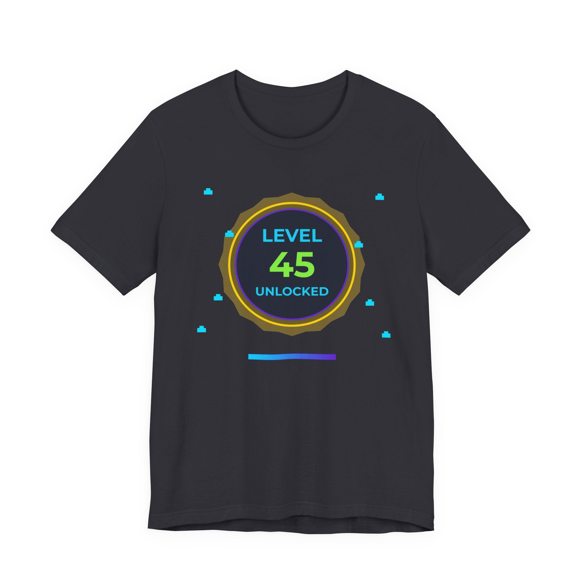 🔥 Level 45 Legend Shirt • Front + Back Design • 45th Birthday Gamer Gift • Retro Gaming Tee • Achievement Badge • Milestone Birthday