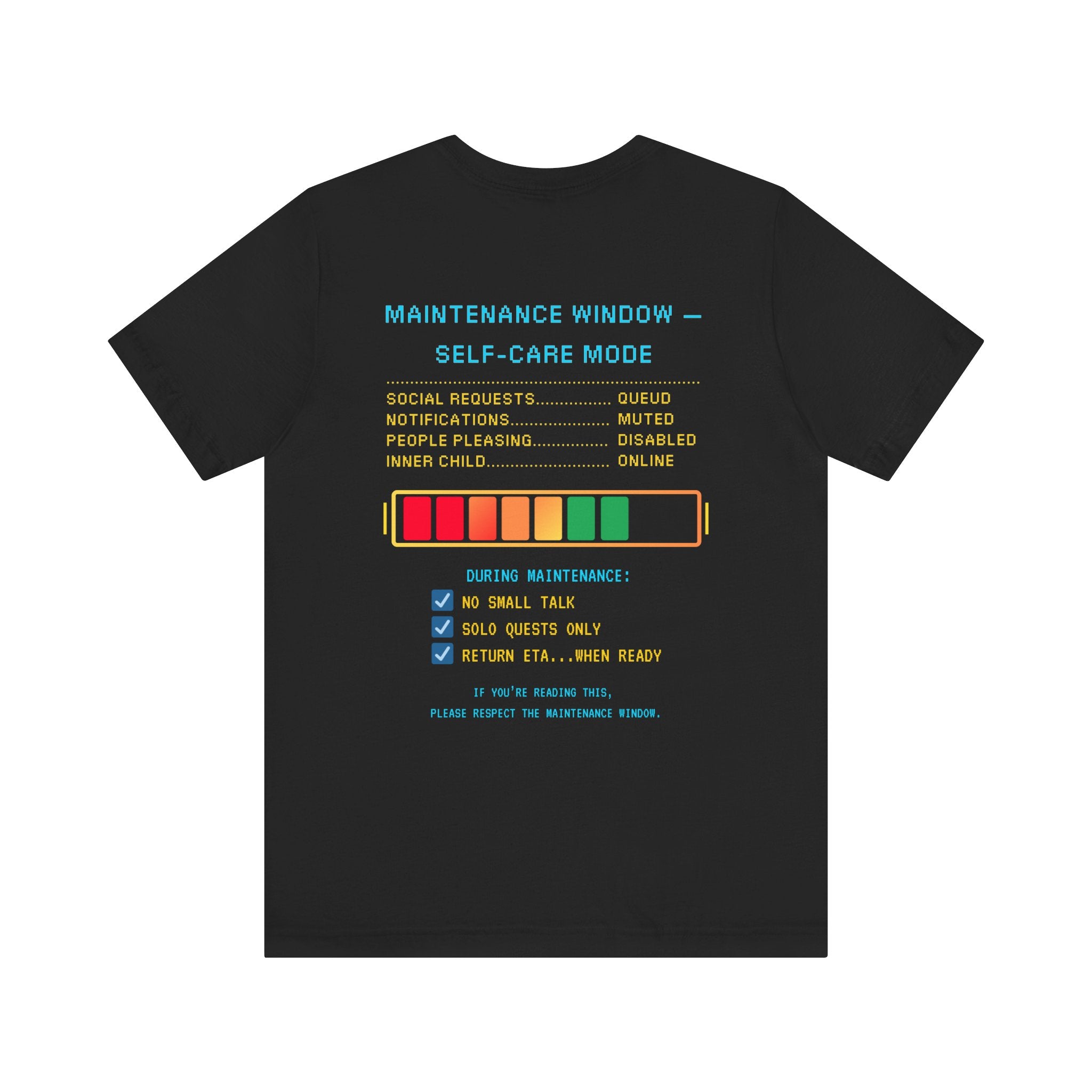 🛠️ AFK FOR MAINTENANCE Shirt • Self-Care Mode Gamer T-Shirt • Retro Pixel AFK Tee for Introverts • 80s 90s Video Game Gift