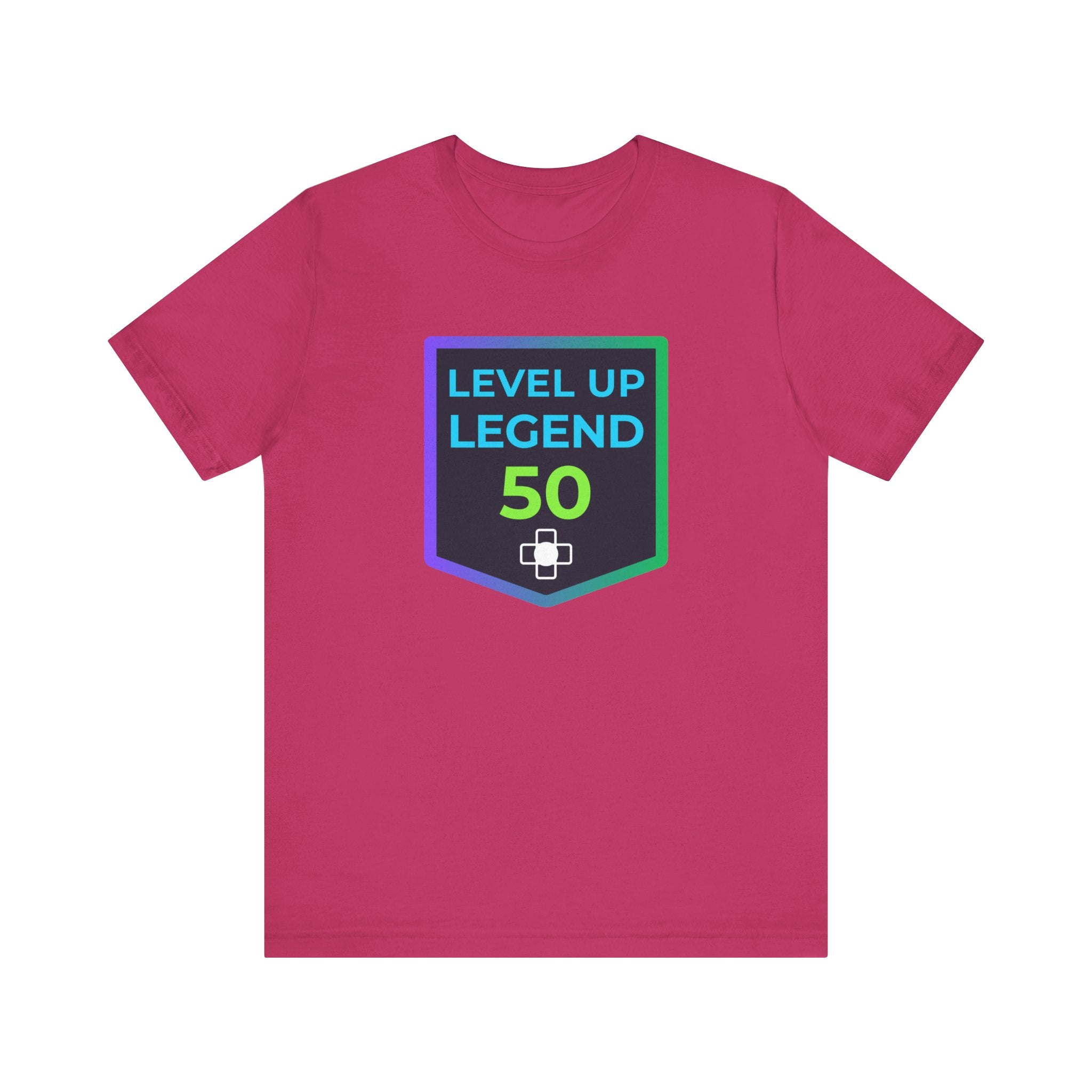 🔥 Level 50 Legend Shirt • Front + Back Design • 50th Birthday Gamer Gift • Retro Gaming Tee • Achievement Badge Design • Milestone Birthday