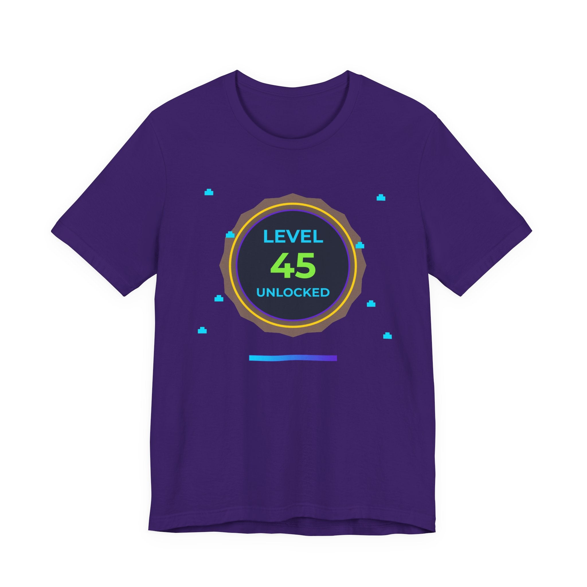 🔥 Level 45 Legend Shirt • Front + Back Design • 45th Birthday Gamer Gift • Retro Gaming Tee • Achievement Badge • Milestone Birthday