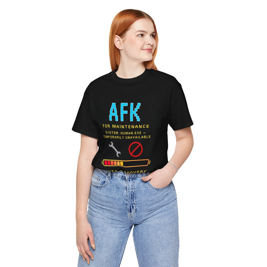 🛠️ AFK FOR MAINTENANCE Shirt • Self-Care Mode Gamer T-Shirt • Retro Pixel AFK Tee for Introverts • 80s 90s Video Game Gift