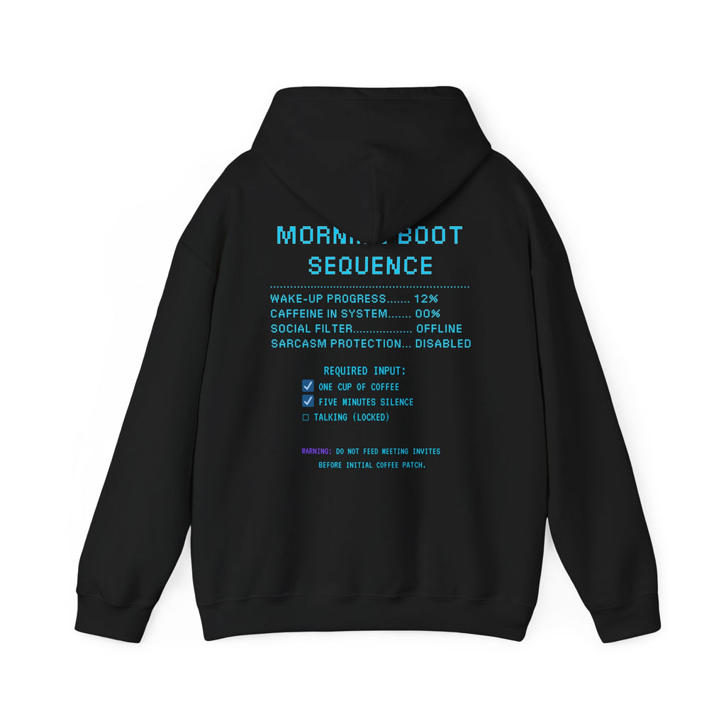 ☕ HUMAN.EXE NEEDS COFFEE Hoodie • Insert Coffee to Respawn Gamer Hoodie • Morning Boot Sequence Pixel Sweatshirt • Cozy Retro Gamer Gift