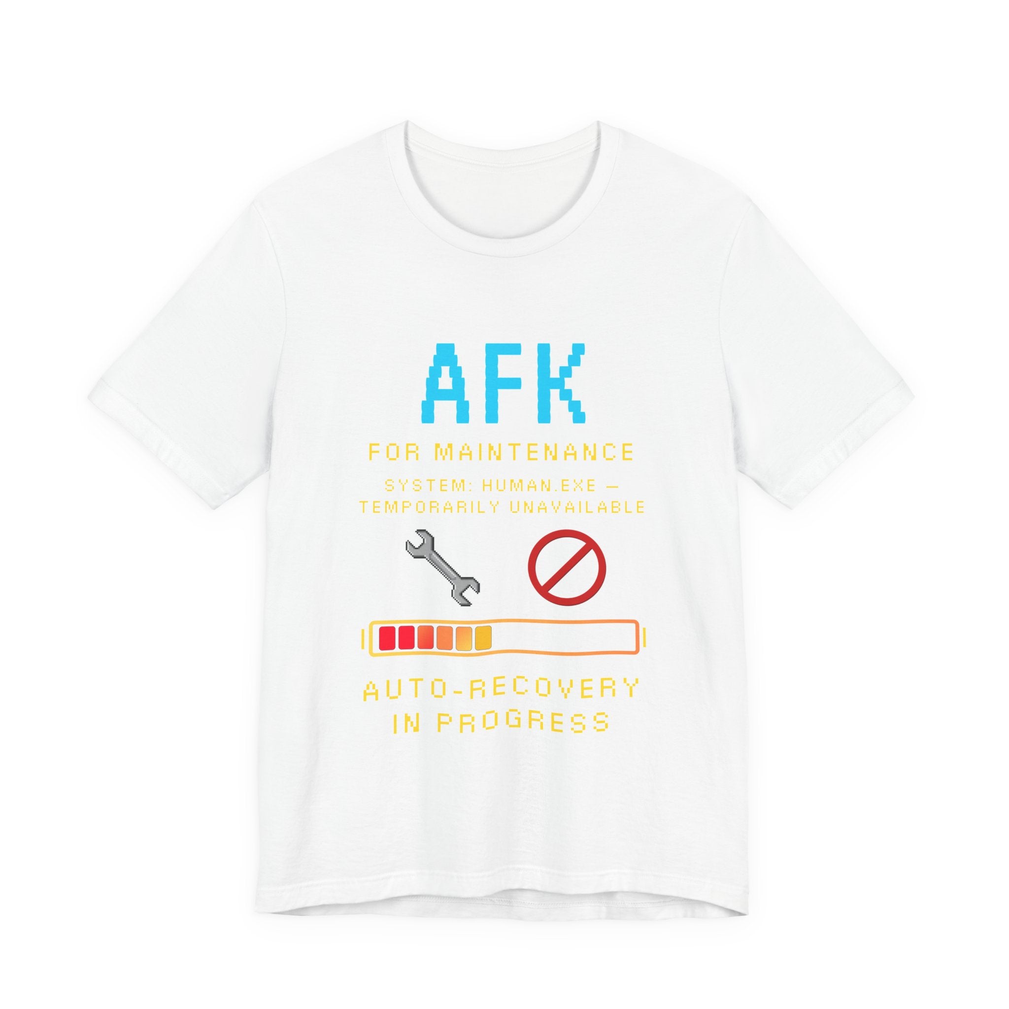 🛠️ AFK FOR MAINTENANCE Shirt • Self-Care Mode Gamer T-Shirt • Retro Pixel AFK Tee for Introverts • 80s 90s Video Game Gift