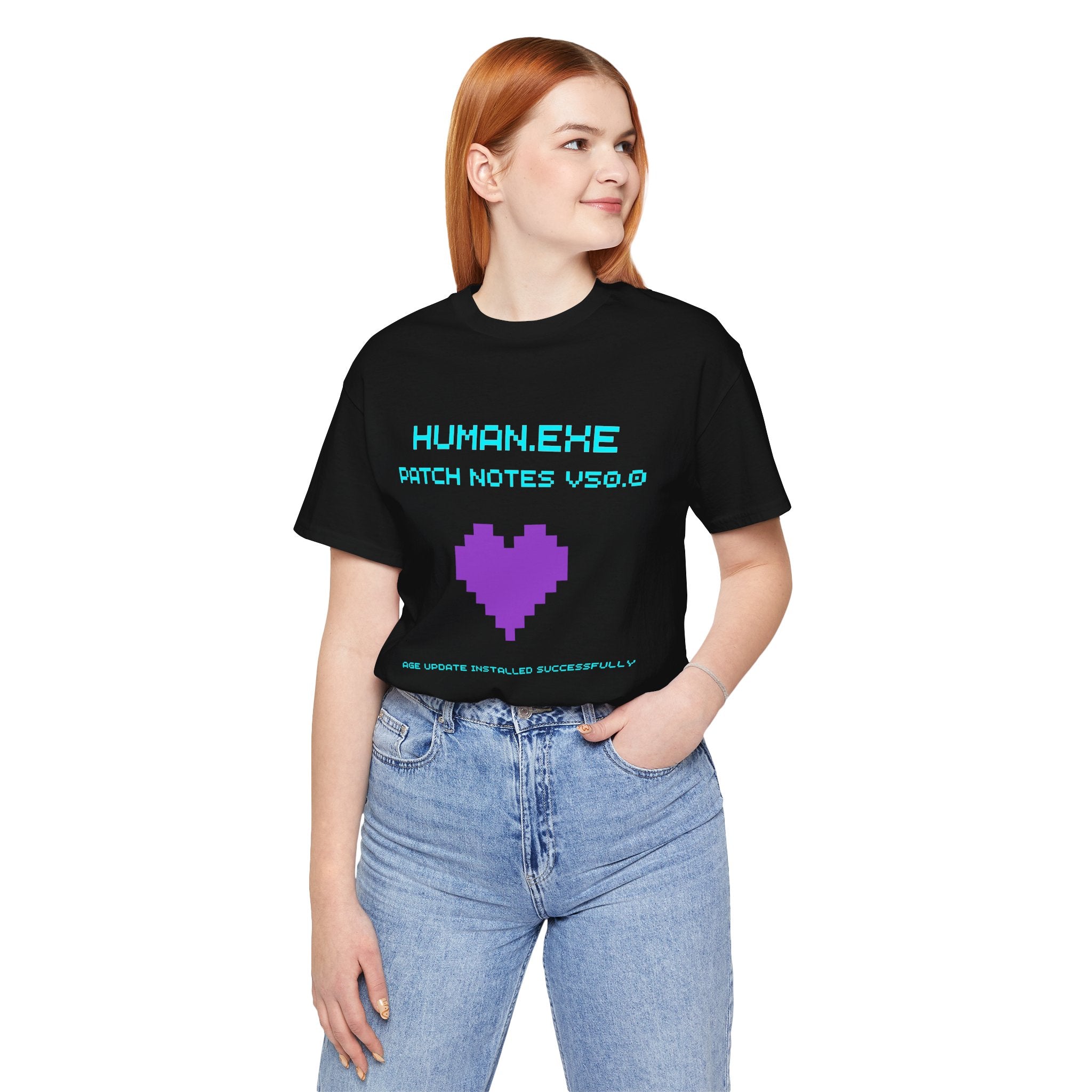 🎮 HUMAN.EXE Patch Notes v50.0 Shirt • Funny 50th Birthday Gamer T-Shirt • Retro Changelog Tee for 80s 90s Gamers • Level 50 Upgrade Gift