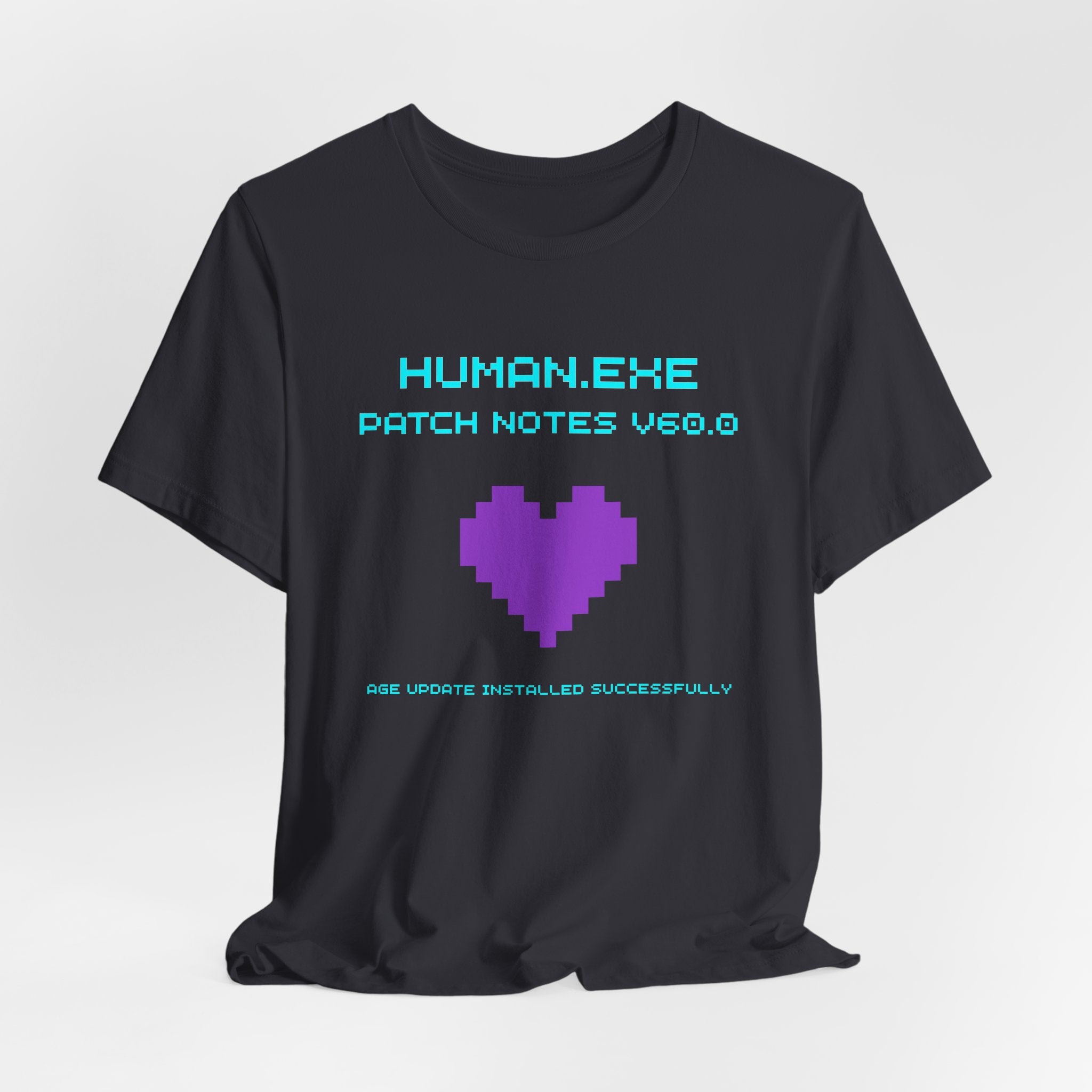 🎮 HUMAN.EXE Patch Notes v60.0 Shirt • Funny 60th Birthday Gamer T-Shirt • Retro Changelog Tee for 80s 90s Gamers • Level 60 Upgrade Gift