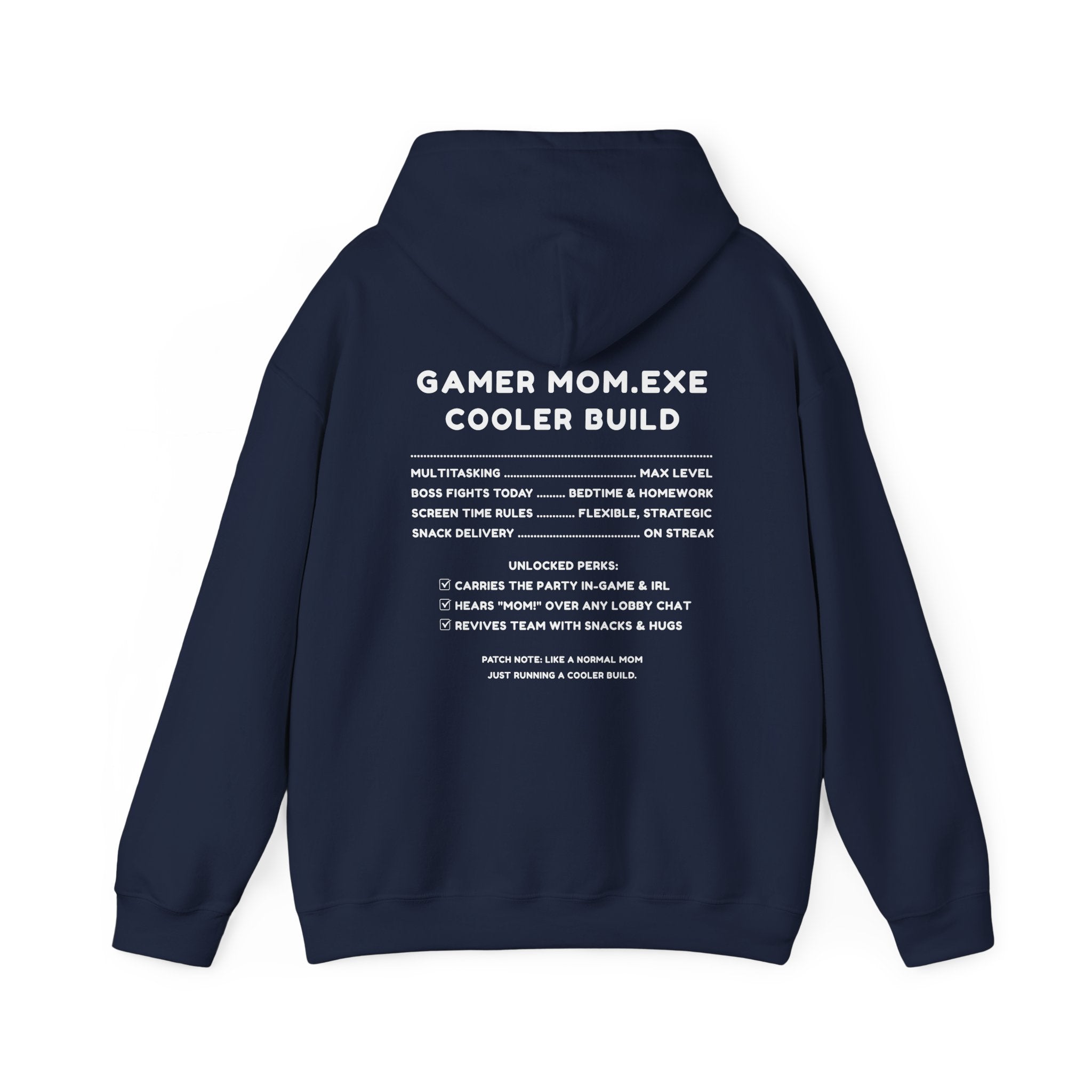 Gamer Mom – Like a Normal Mom, Only Way Cooler Hoodie (Front & Back Print)