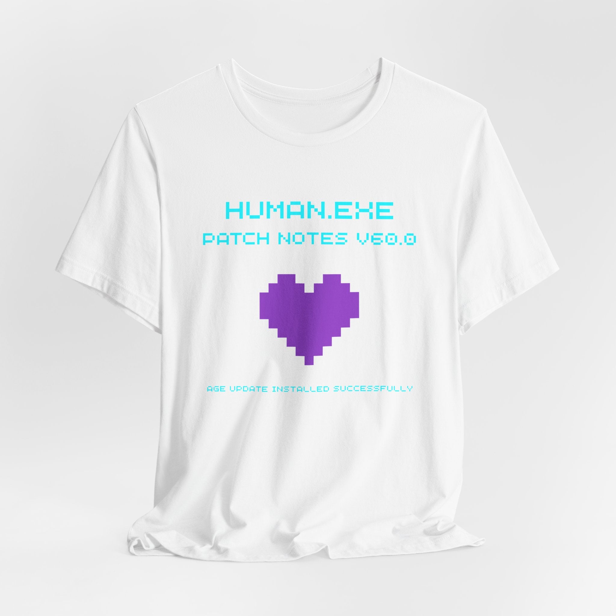 🎮 HUMAN.EXE Patch Notes v60.0 Shirt • Funny 60th Birthday Gamer T-Shirt • Retro Changelog Tee for 80s 90s Gamers • Level 60 Upgrade Gift
