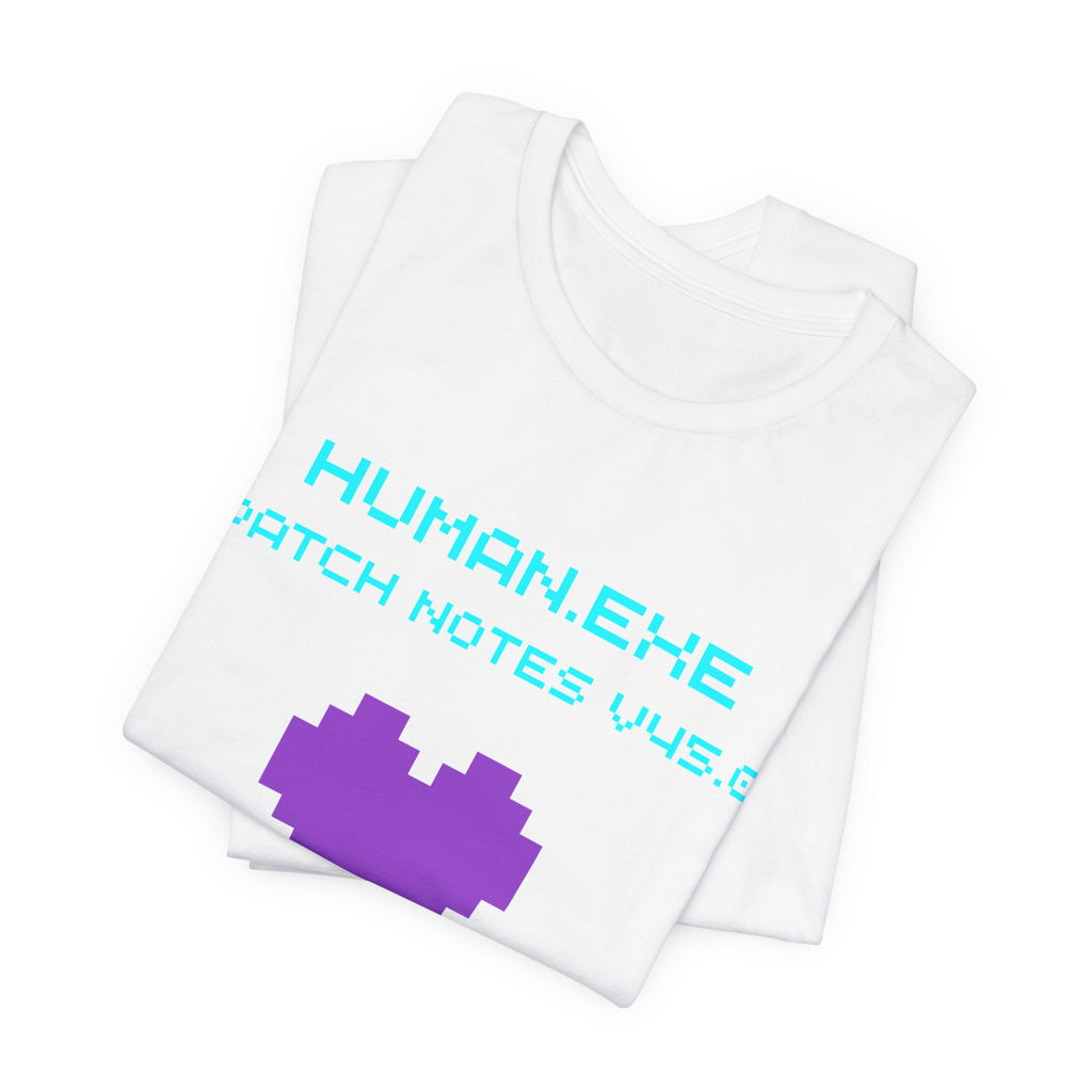 🎮 HUMAN.EXE Patch Notes v45.0 Shirt • Funny 45th Birthday Gamer T-Shirt • Retro Changelog Tee for 80s 90s Gamers • Level 45 Upgrade Gift