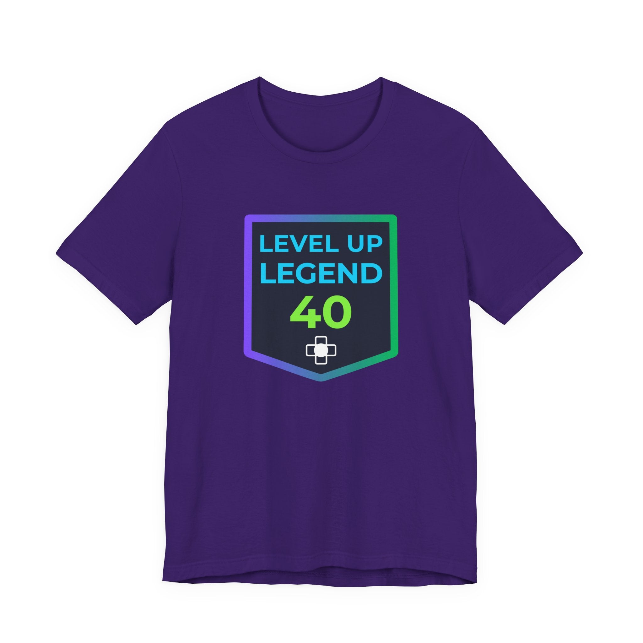 🔥 Level 40 Legend Shirt • Front + Back Design • 40th Birthday Gamer Gift • Retro Gaming Tee • Achievement Badge Design • Milestone Birthday