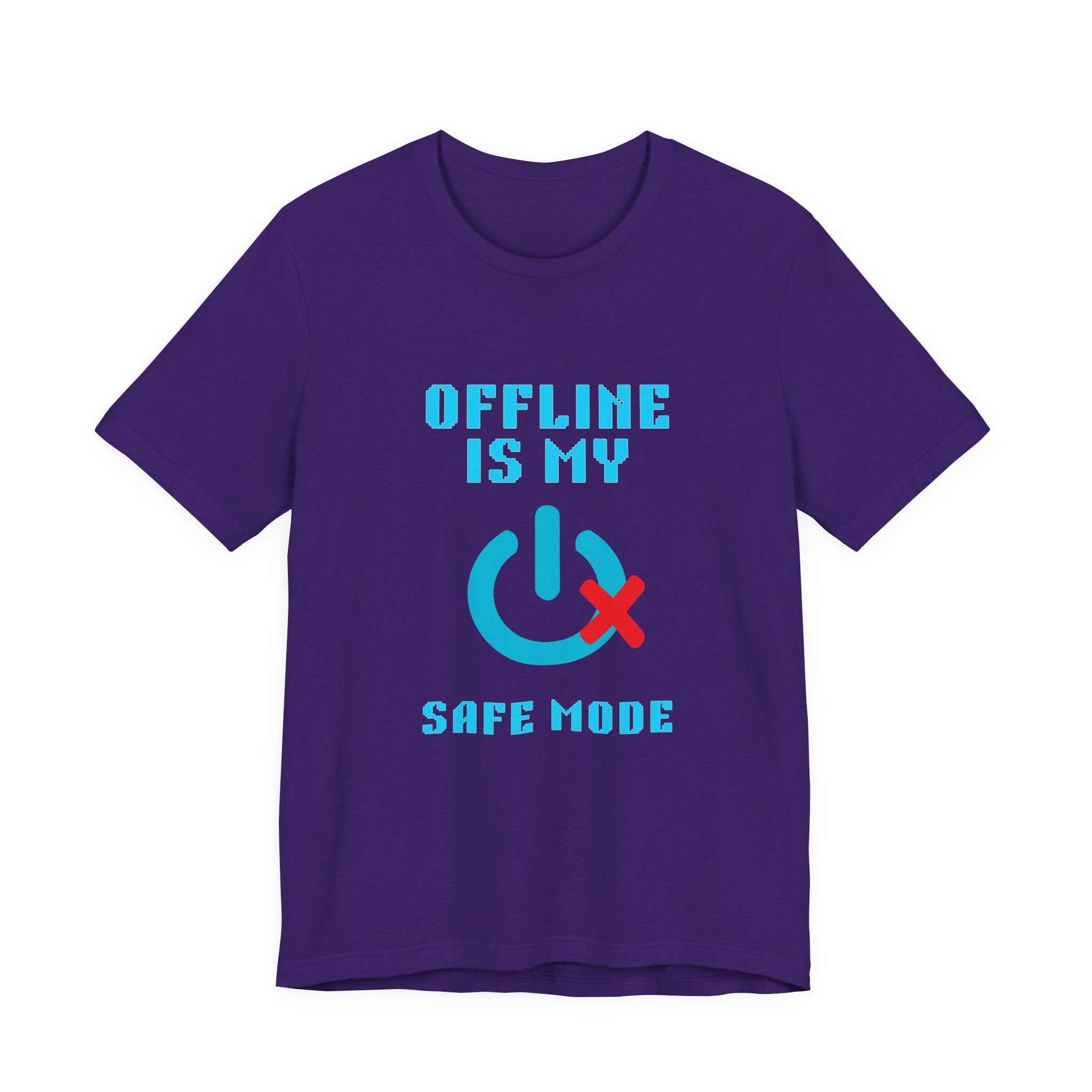 Offline Is My Safe Mode Shirt – Retro Introvert Gamer Tee (Front & Back Print)