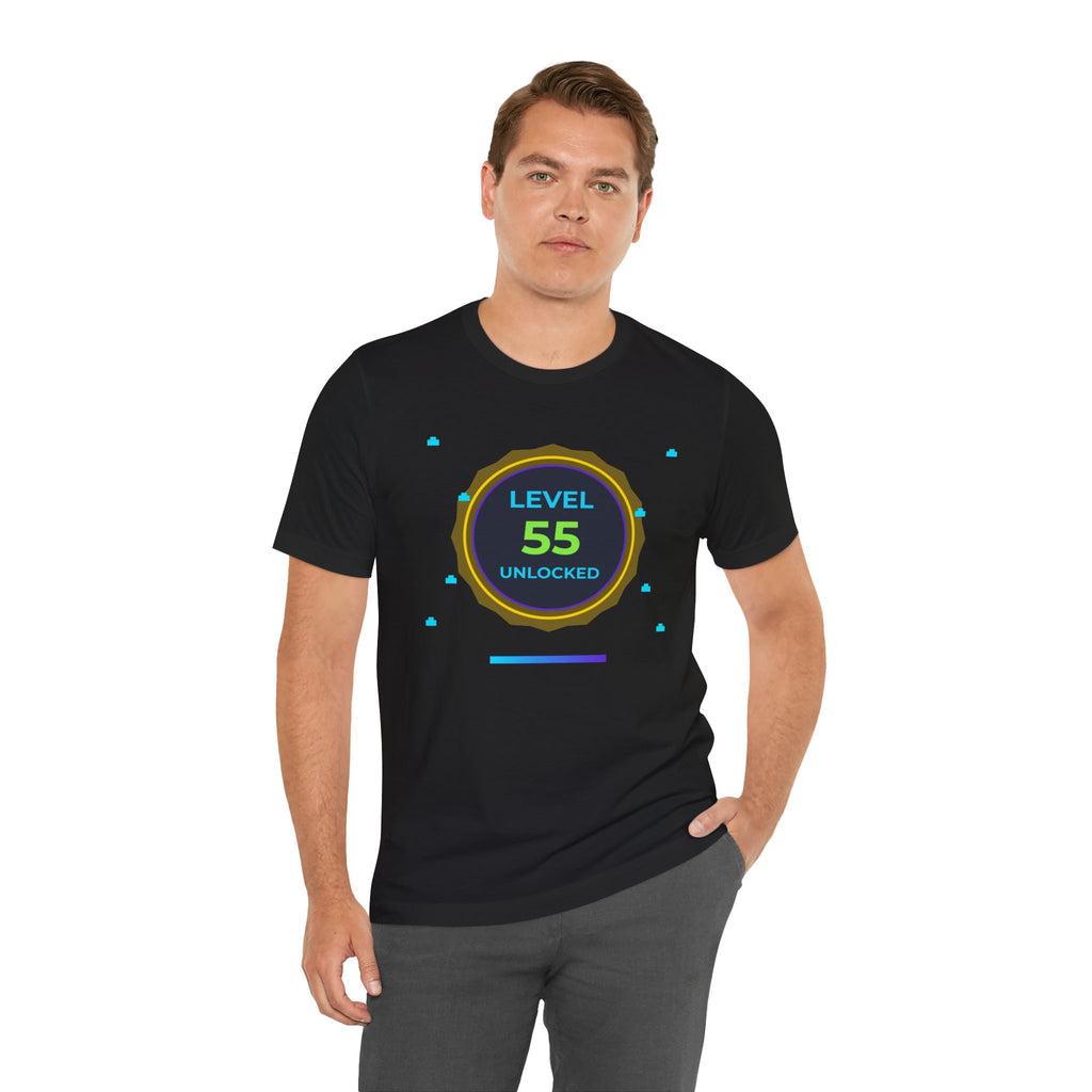 🔥 Level 55 Legend Shirt • Front + Back Design • 55th Birthday Gamer Gift • Retro Gaming Tee • Achievement Badge • Milestone Birthday