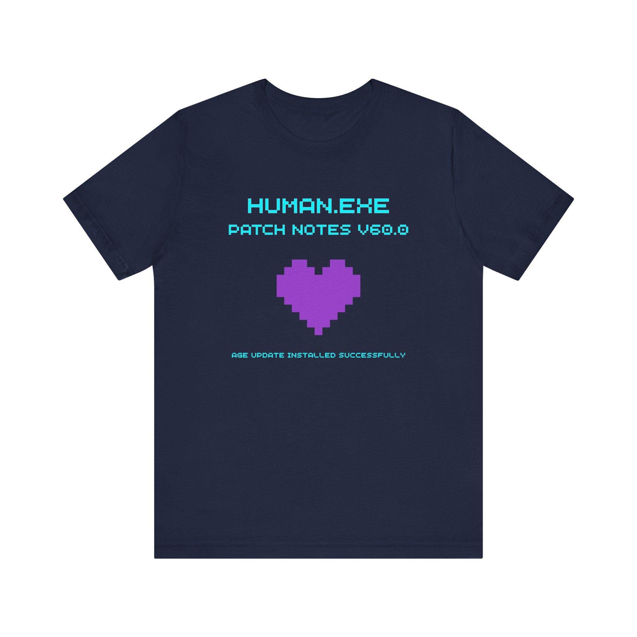 🎮 HUMAN.EXE Patch Notes v60.0 Shirt • Funny 60th Birthday Gamer T-Shirt • Retro Changelog Tee for 80s 90s Gamers • Level 60 Upgrade Gift