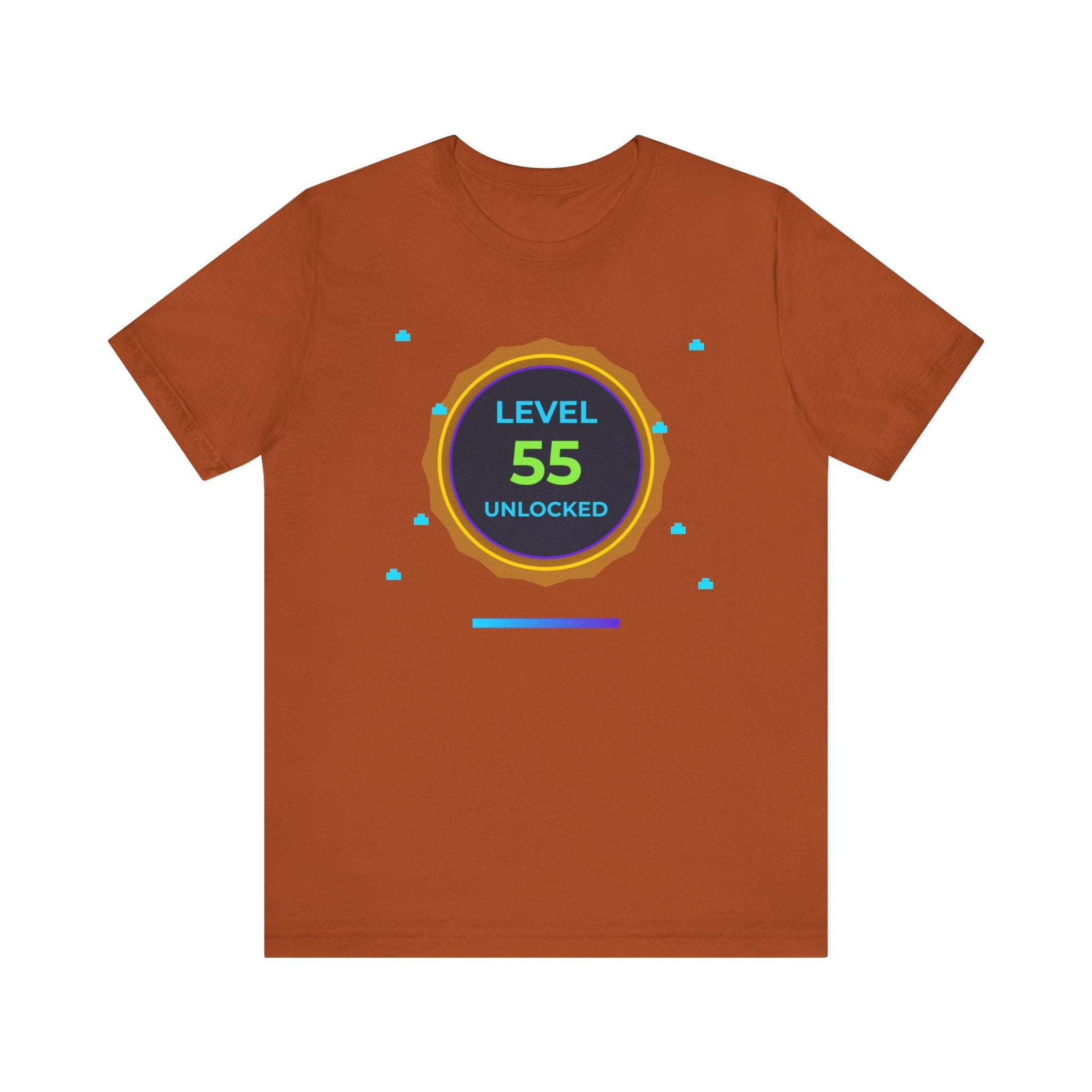 🔥 Level 55 Legend Shirt • Front + Back Design • 55th Birthday Gamer Gift • Retro Gaming Tee • Achievement Badge • Milestone Birthday