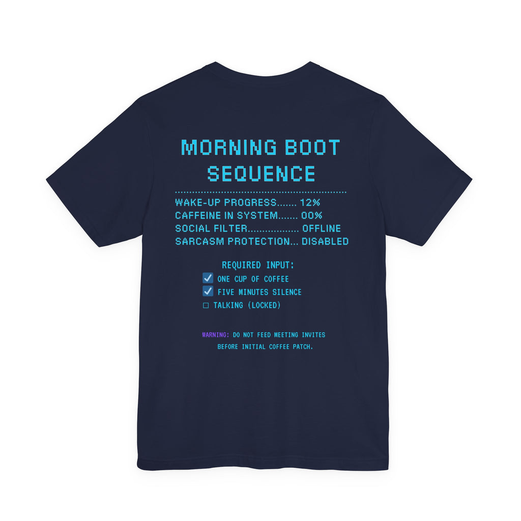 ☕ HUMAN.EXE NEEDS COFFEE Shirt • Insert Coffee to Respawn Gamer Tee • Morning Boot Sequence Pixel T-Shirt • Funny 80s 90s Gamer Gift