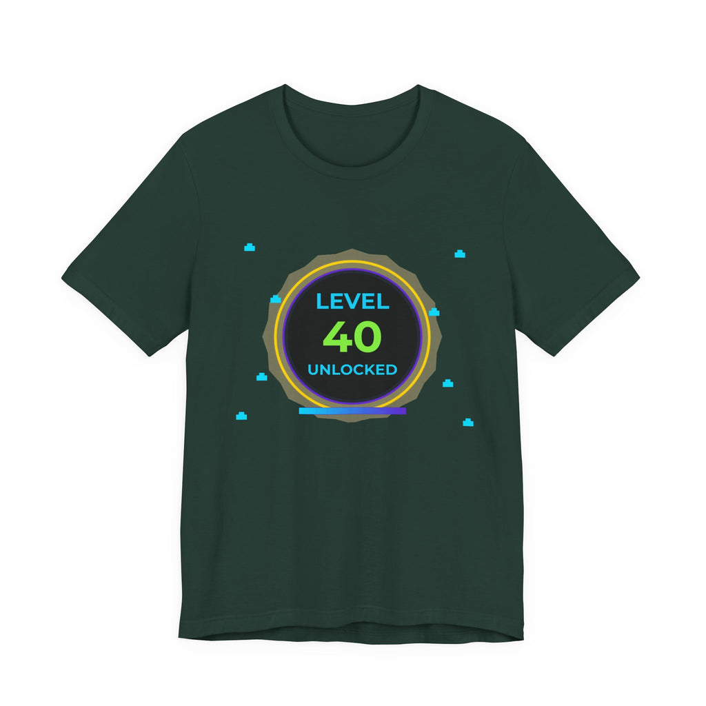 🔥 Level 40 Legend Shirt • Front + Back Design • 40th Birthday Gamer Gift • Retro Gaming Tee • Achievement Badge • Milestone Birthday
