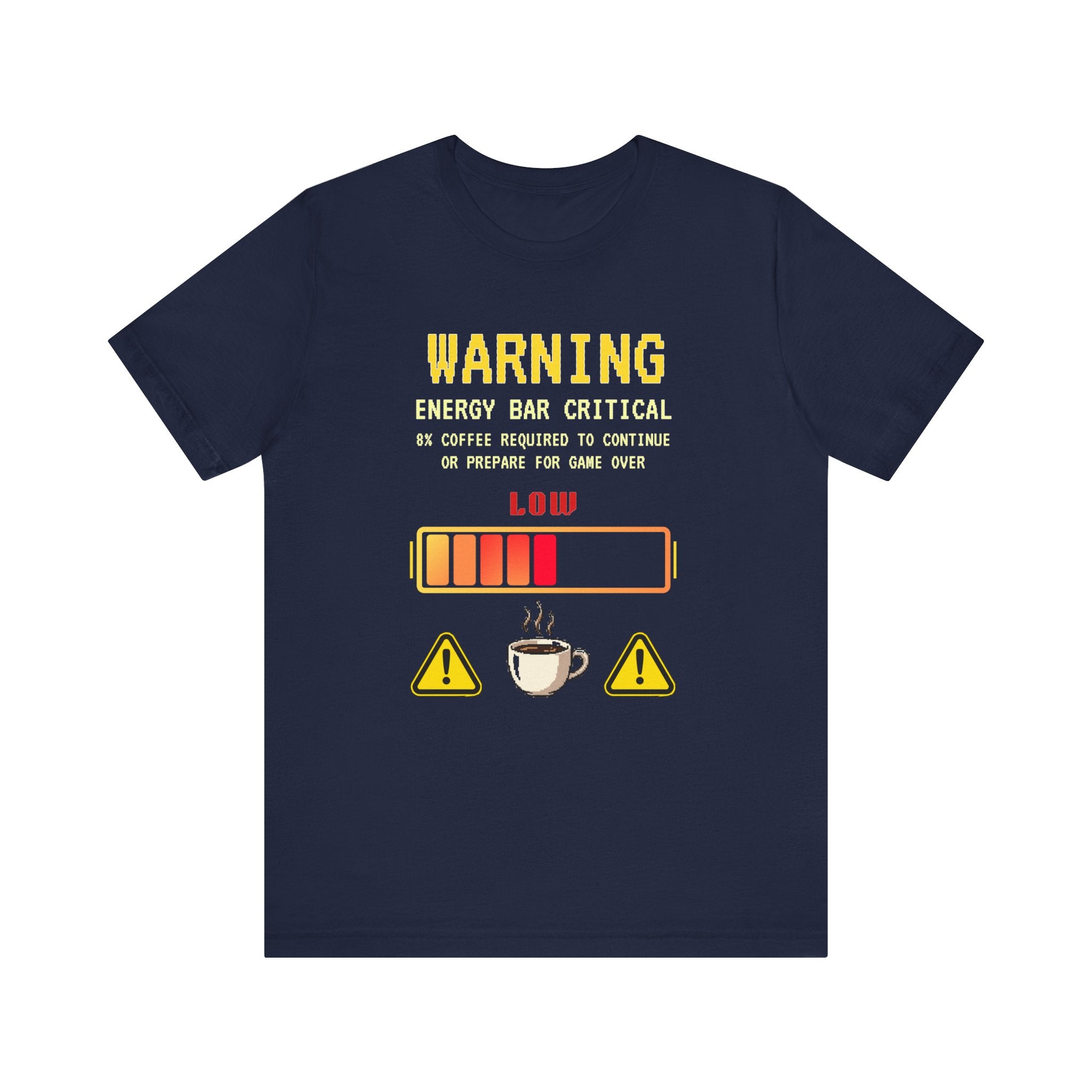 🔥 Low Energy Gamer Shirt • Caffeine Required to Respawn • Funny Coffee Addict Tee • System Critical T-Shirt • Gamer & Coffee Lover Gift
