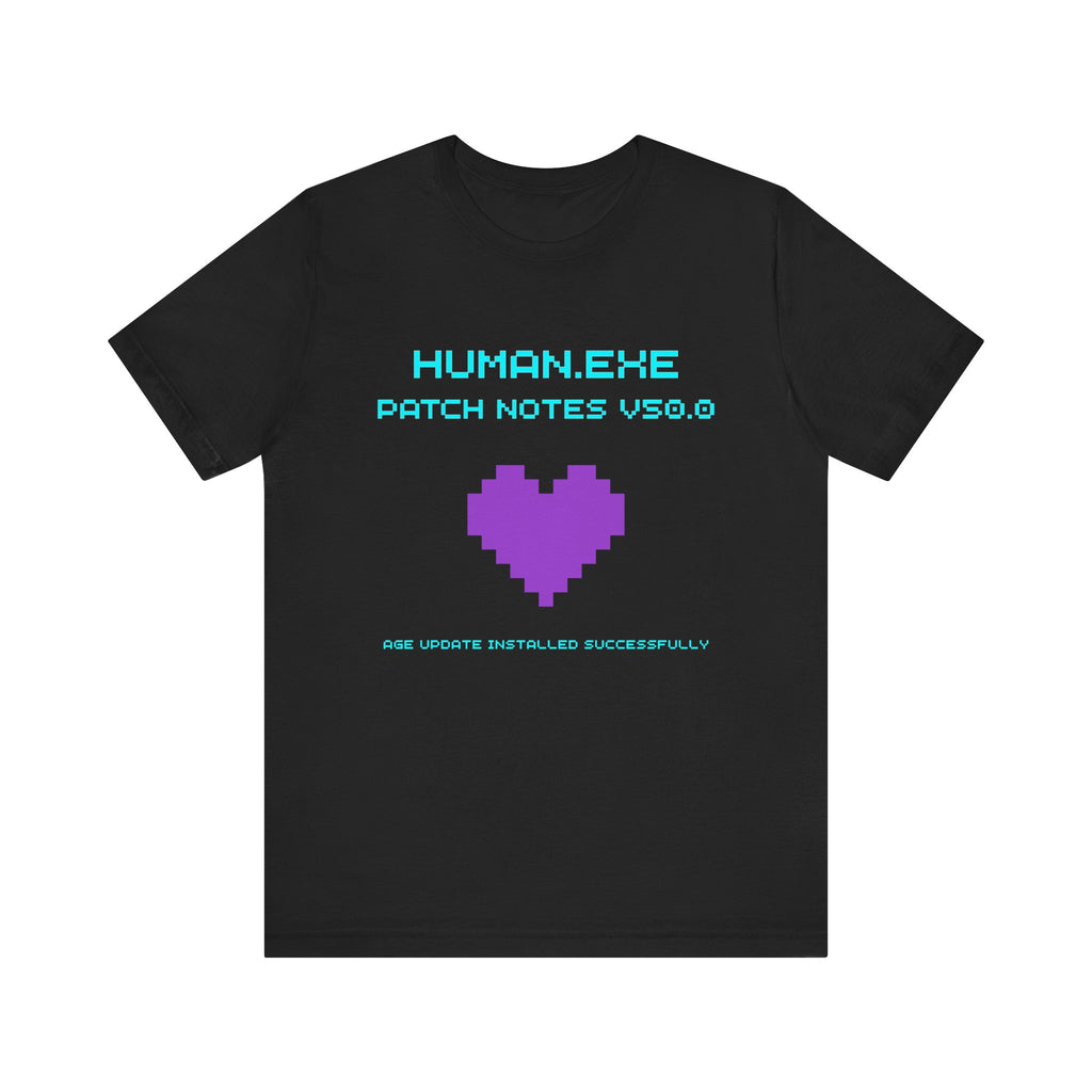 🎮 HUMAN.EXE Patch Notes v50.0 Shirt • Funny 50th Birthday Gamer T-Shirt • Retro Changelog Tee for 80s 90s Gamers • Level 50 Upgrade Gift