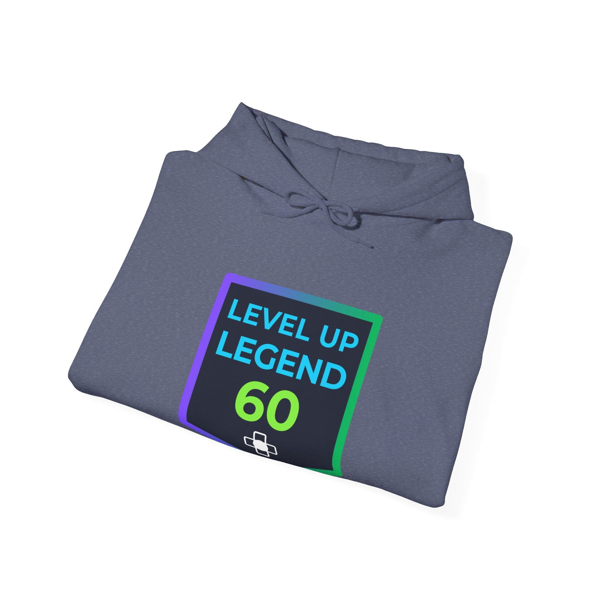 🔥 Level 60 Legend Hoodie • Retro Gamer 60th Birthday Gift • Front + Back Design • Arcade Achievement Hoodie