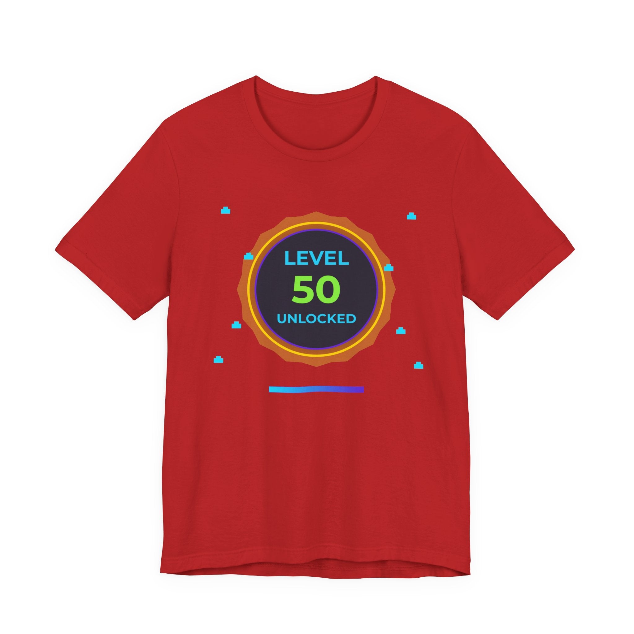 🔥 Level 50 Legend Shirt • Front + Back Design • 50th Birthday Gamer Gift • Retro Gaming Tee • Achievement Badge • Milestone Birthday