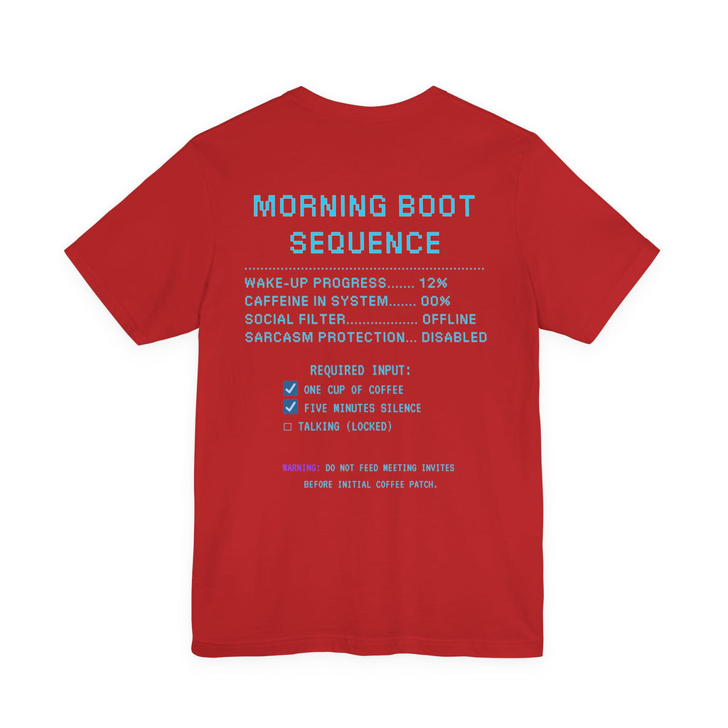 ☕ HUMAN.EXE NEEDS COFFEE Shirt • Insert Coffee to Respawn Gamer Tee • Morning Boot Sequence Pixel T-Shirt • Funny 80s 90s Gamer Gift