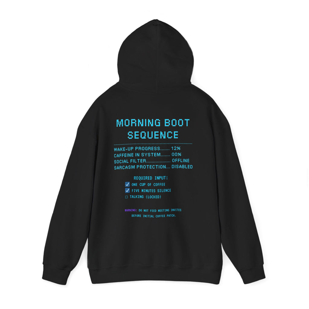 ☕ HUMAN.EXE NEEDS COFFEE Hoodie • Insert Coffee to Respawn Gamer Hoodie • Morning Boot Sequence Pixel Sweatshirt • Cozy Retro Gamer Gift