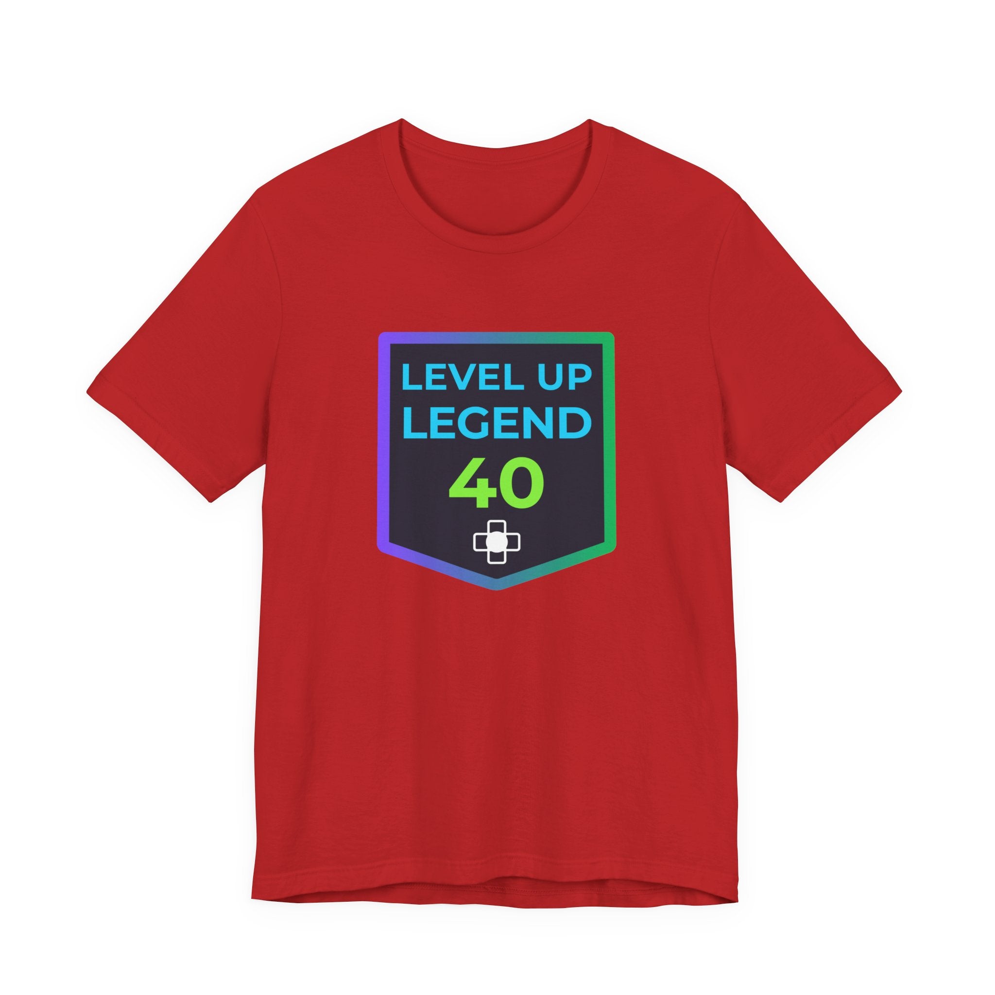 🔥 Level 40 Legend Shirt • Front + Back Design • 40th Birthday Gamer Gift • Retro Gaming Tee • Achievement Badge Design • Milestone Birthday