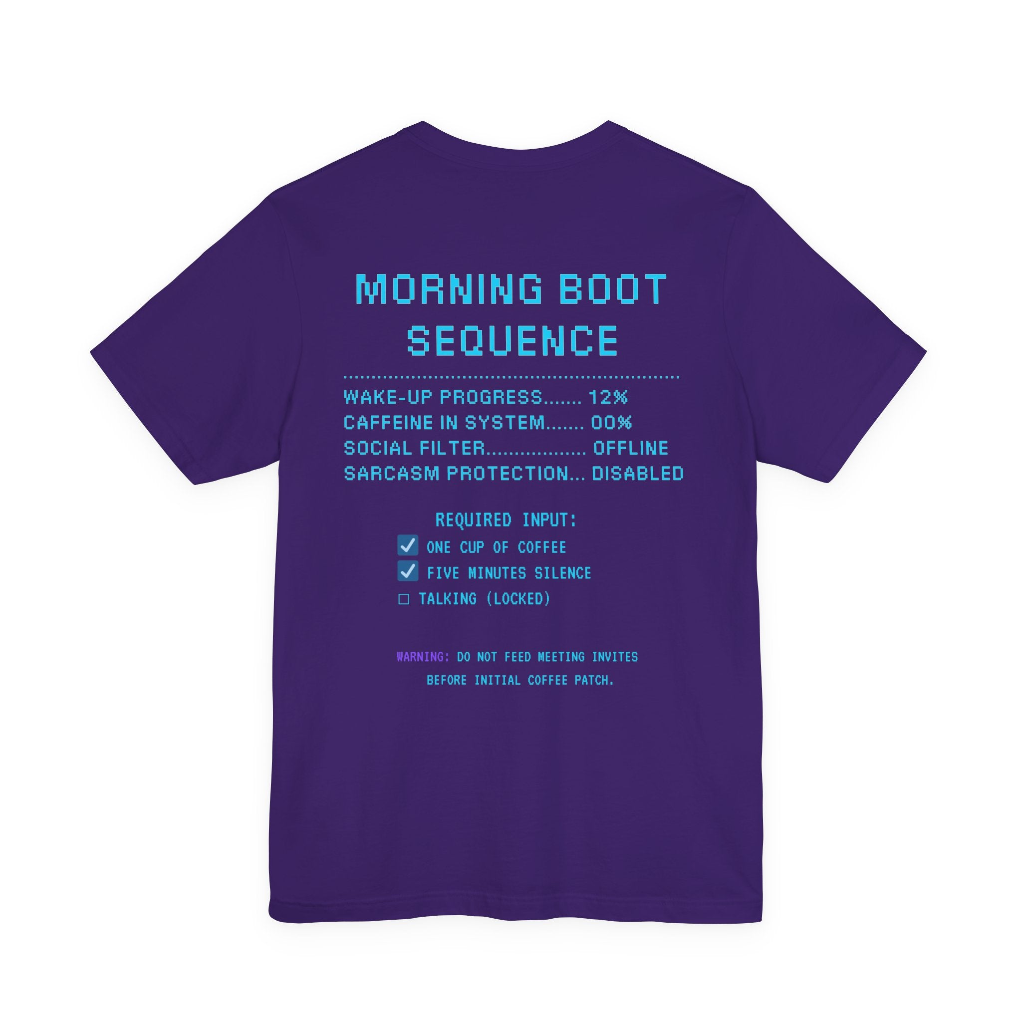 ☕ HUMAN.EXE NEEDS COFFEE Shirt • Insert Coffee to Respawn Gamer Tee • Morning Boot Sequence Pixel T-Shirt • Funny 80s 90s Gamer Gift