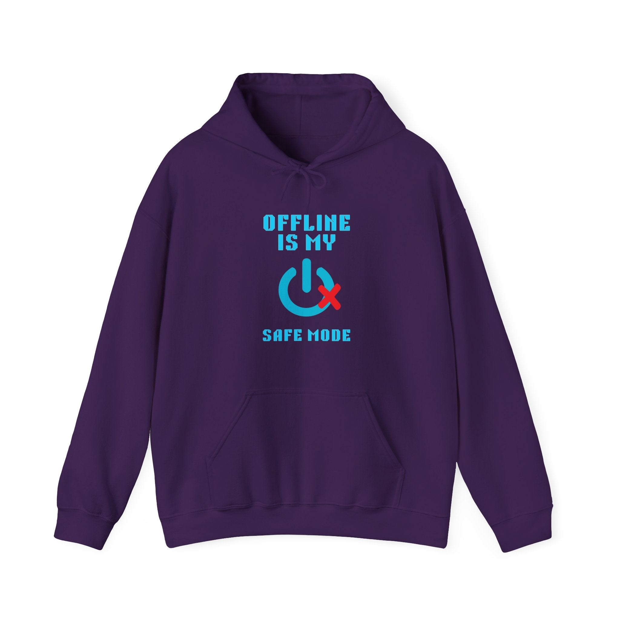 📴 OFFLINE IS MY SAFE MODE Hoodie • Connection Status Offline by Choice Gamer Hoodie • Retro Introvert Sweatshirt • Cozy Solo Quest Gift
