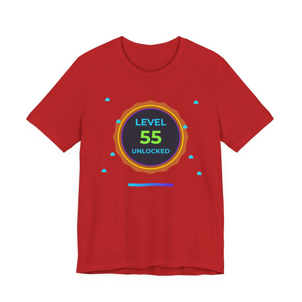 🔥 Level 55 Legend Shirt • Front + Back Design • 55th Birthday Gamer Gift • Retro Gaming Tee • Achievement Badge • Milestone Birthday