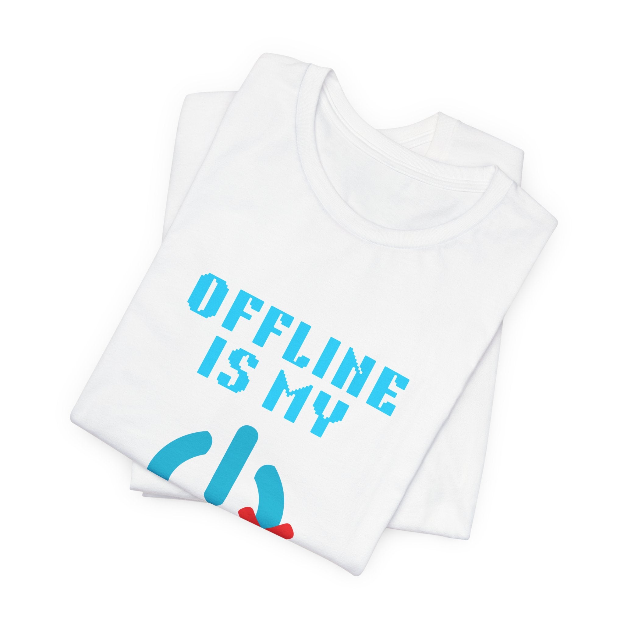 📴 OFFLINE IS MY SAFE MODE Shirt • Connection Status Offline by Choice Tee • Retro Introvert Gamer T-Shirt • Cozy Solo Quest 80s 90s Gift