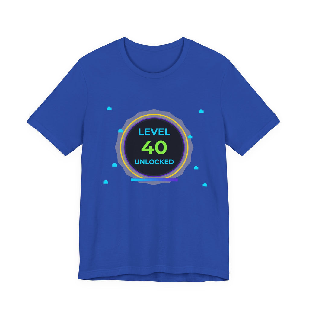🔥 Level 40 Legend Shirt • Front + Back Design • 40th Birthday Gamer Gift • Retro Gaming Tee • Achievement Badge • Milestone Birthday