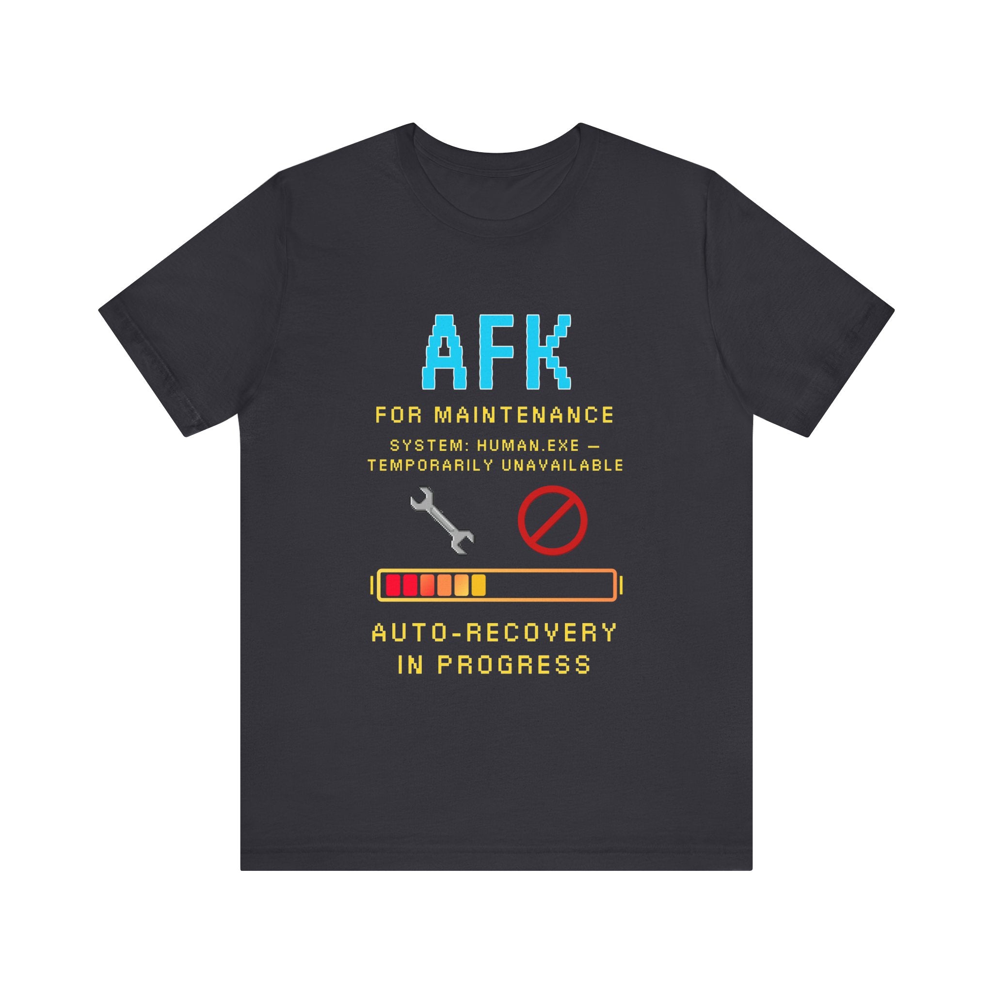 🛠️ AFK FOR MAINTENANCE Shirt • Self-Care Mode Gamer T-Shirt • Retro Pixel AFK Tee for Introverts • 80s 90s Video Game Gift