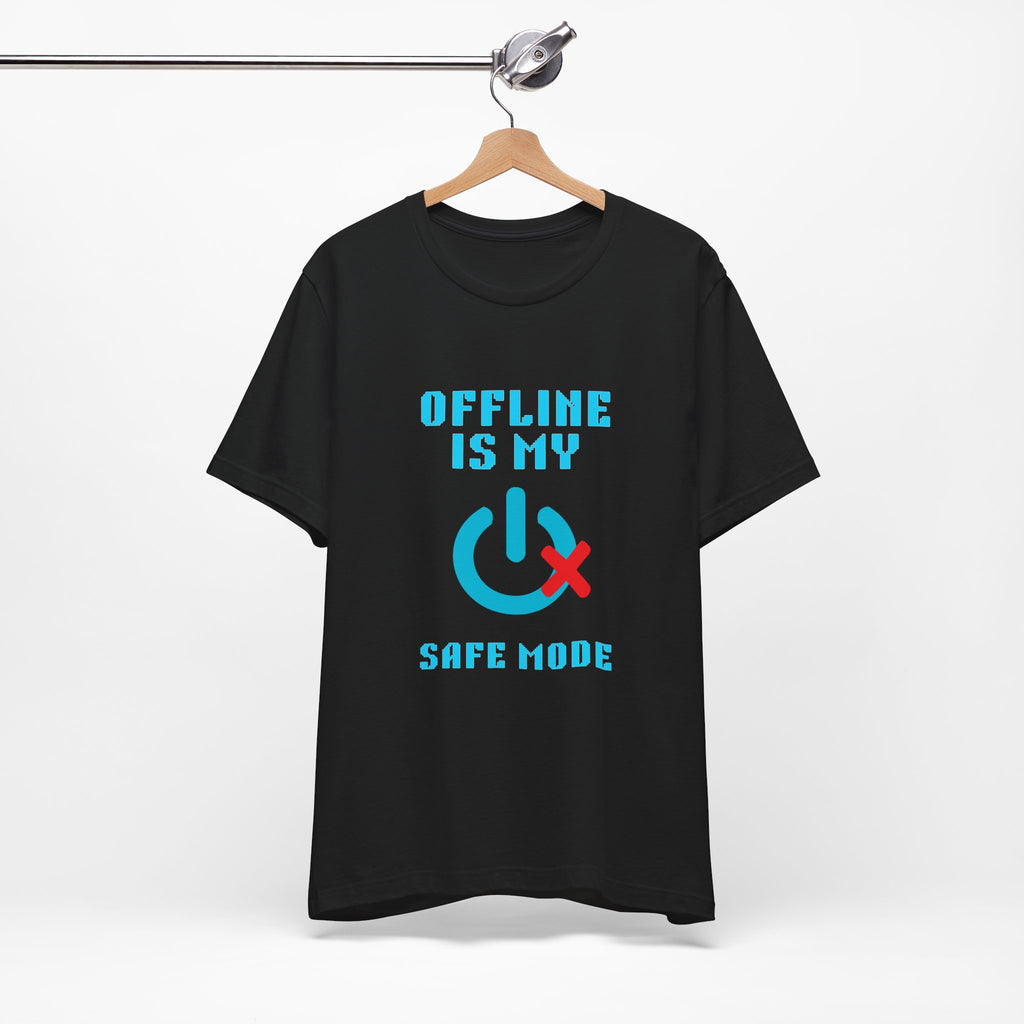 📴 OFFLINE IS MY SAFE MODE Shirt • Connection Status Offline by Choice Tee • Retro Introvert Gamer T-Shirt • Cozy Solo Quest 80s 90s Gift