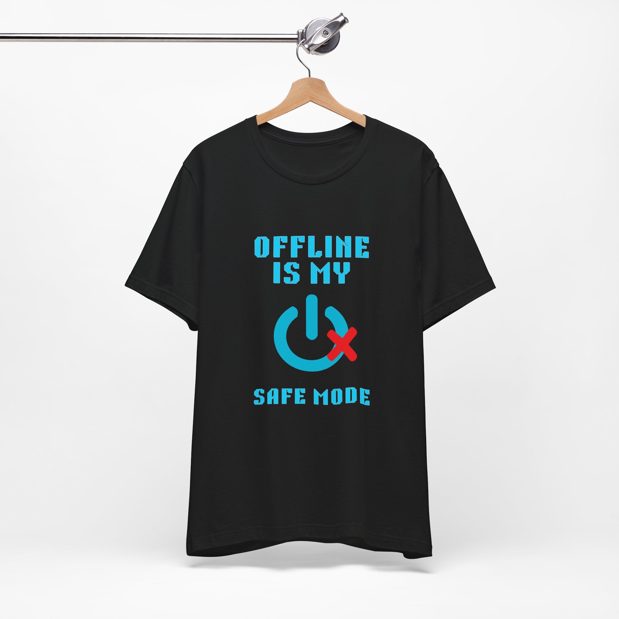 📴 OFFLINE IS MY SAFE MODE Shirt • Connection Status Offline by Choice Tee • Retro Introvert Gamer T-Shirt • Cozy Solo Quest 80s 90s Gift