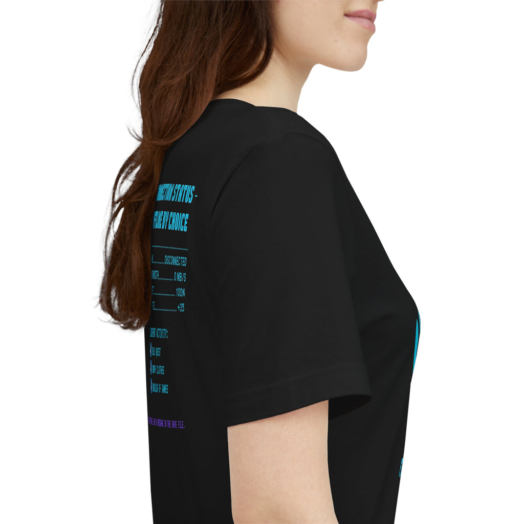 📴 OFFLINE IS MY SAFE MODE Shirt • Connection Status Offline by Choice Tee • Retro Introvert Gamer T-Shirt • Cozy Solo Quest 80s 90s Gift