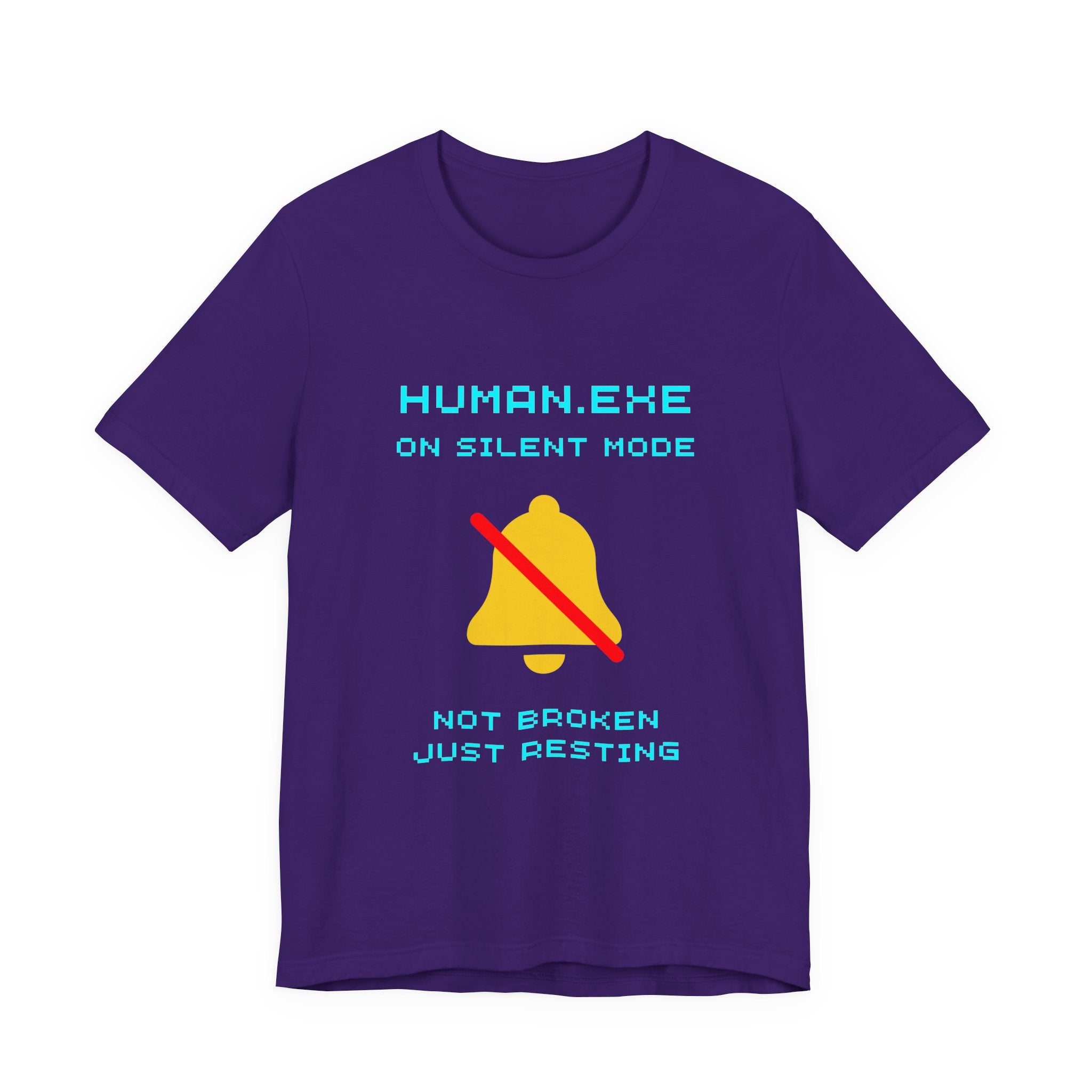 HUMAN.EXE On Silent Mode Shirt – Not Broken, Just Resting (Front & Back Print)