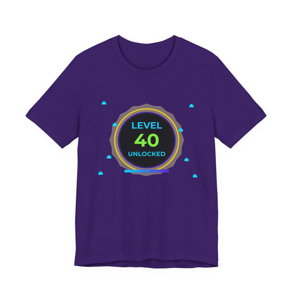 🔥 Level 40 Legend Shirt • Front + Back Design • 40th Birthday Gamer Gift • Retro Gaming Tee • Achievement Badge • Milestone Birthday