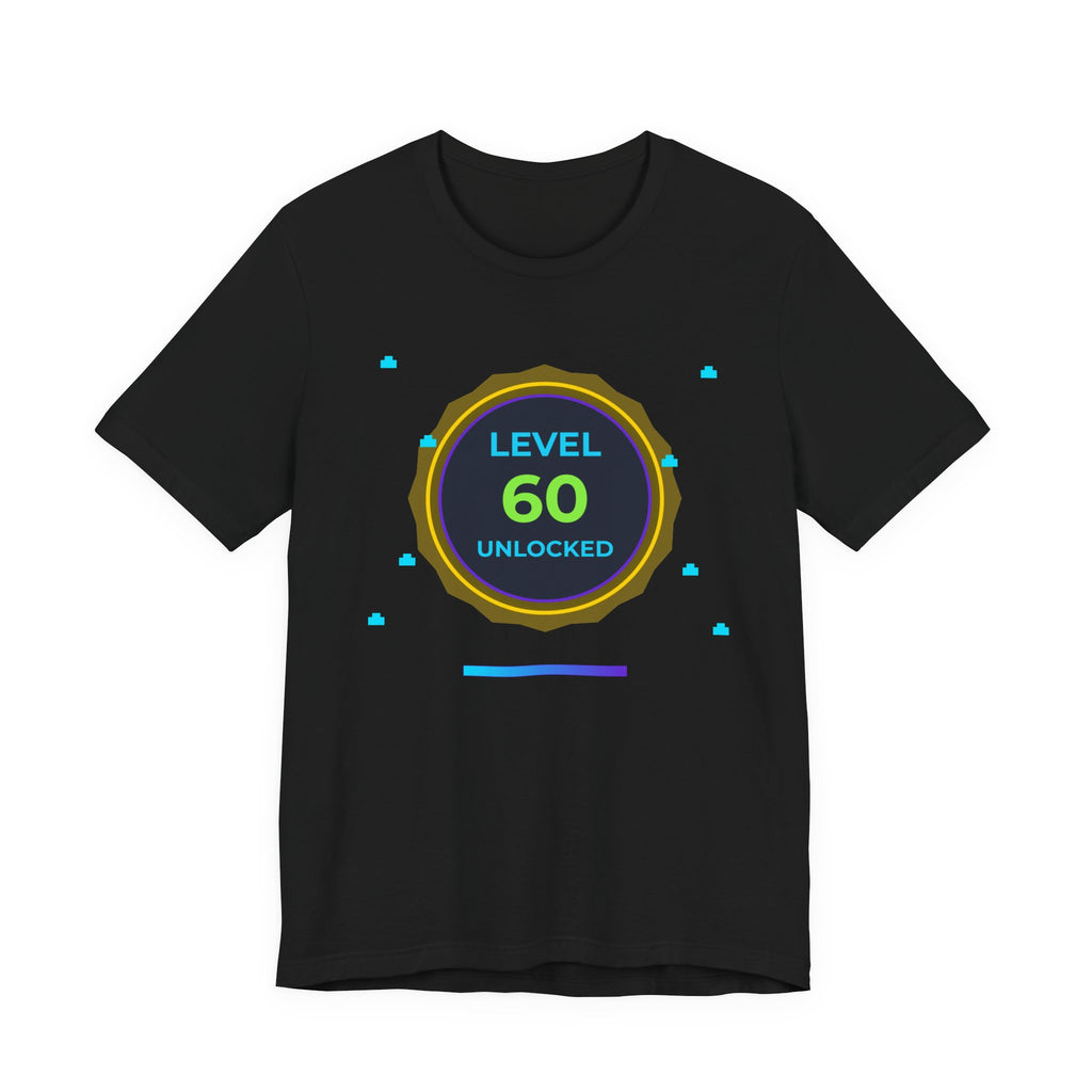 Level 60 Legend Shirt • Front + Back Design • 60th Birthday Gamer Gift • Retro Gaming Tee • Achievement Badge • Milestone Birthday