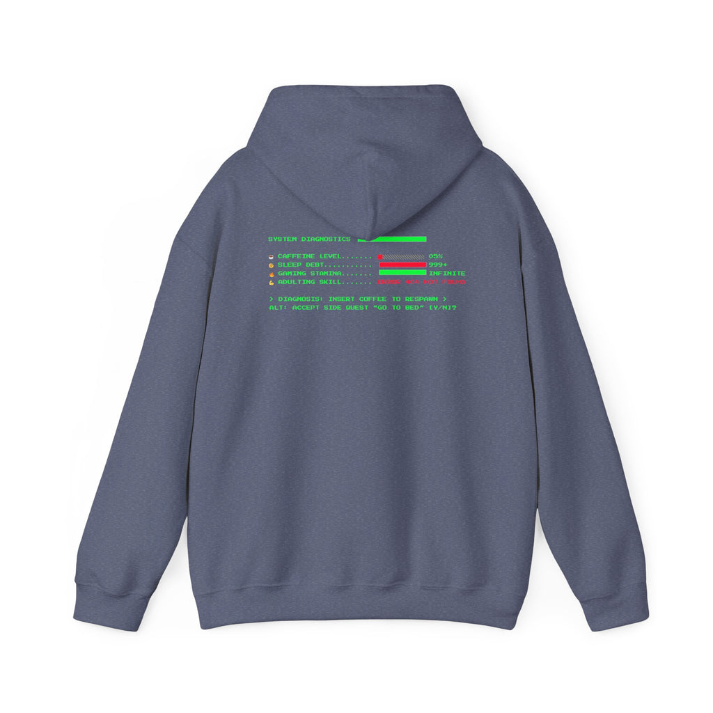 🔥 Low Energy Gamer Hoodie • Caffeine Required to Respawn • Funny Coffee Addict Hoodie • System Critical Pullover • Gift for Gamers & Coders