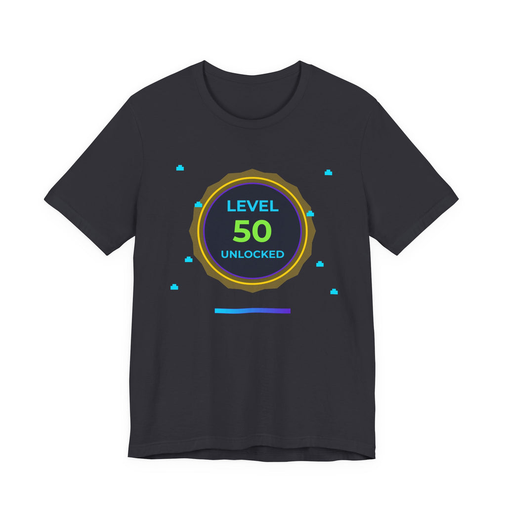 🔥 Level 50 Legend Shirt • Front + Back Design • 50th Birthday Gamer Gift • Retro Gaming Tee • Achievement Badge • Milestone Birthday