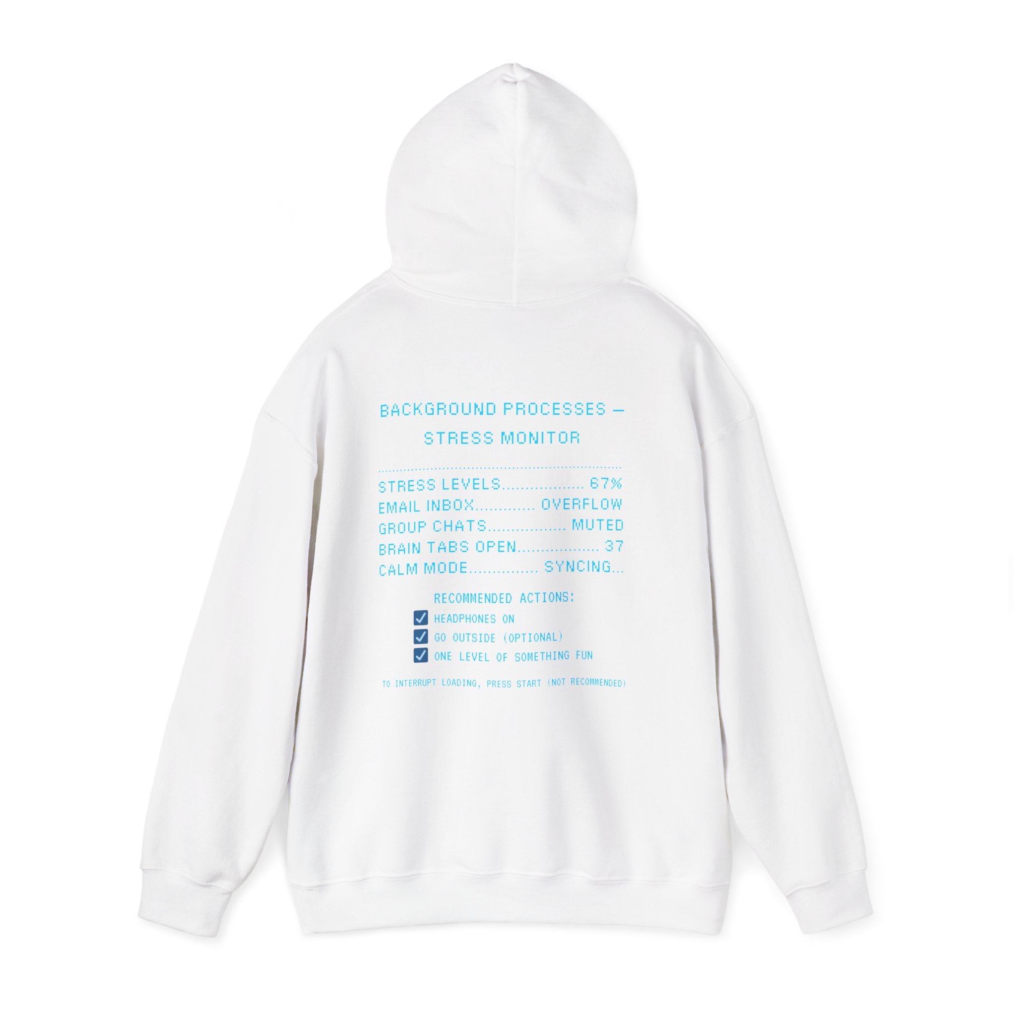 🧠 SYSTEM STILL LOADING Hoodie • Please Don’t Unplug Me Gamer Hoodie • Retro Pixel Stress Monitor Sweatshirt • Cozy 80s 90s Gamer Gift