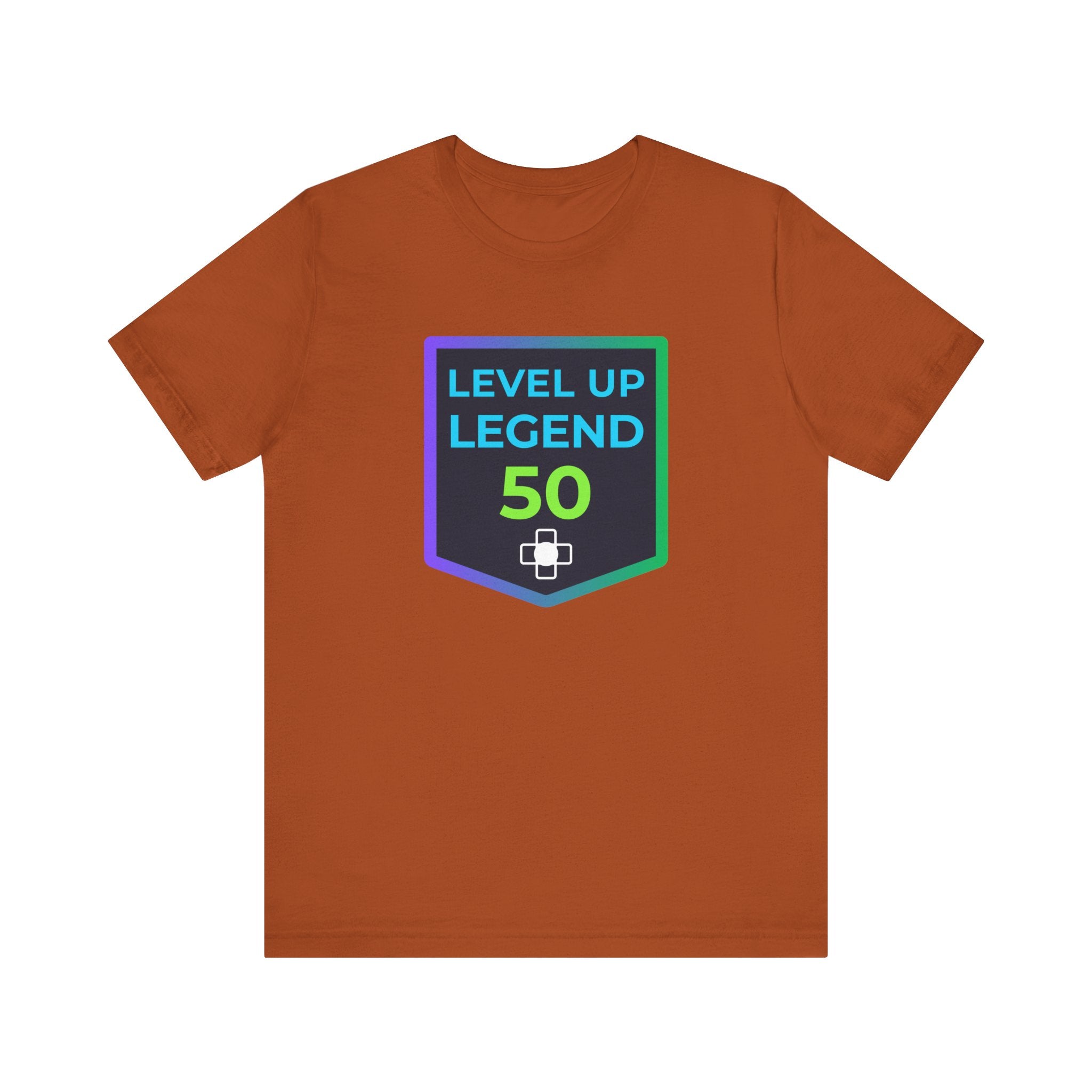 🔥 Level 50 Legend Shirt • Front + Back Design • 50th Birthday Gamer Gift • Retro Gaming Tee • Achievement Badge Design • Milestone Birthday