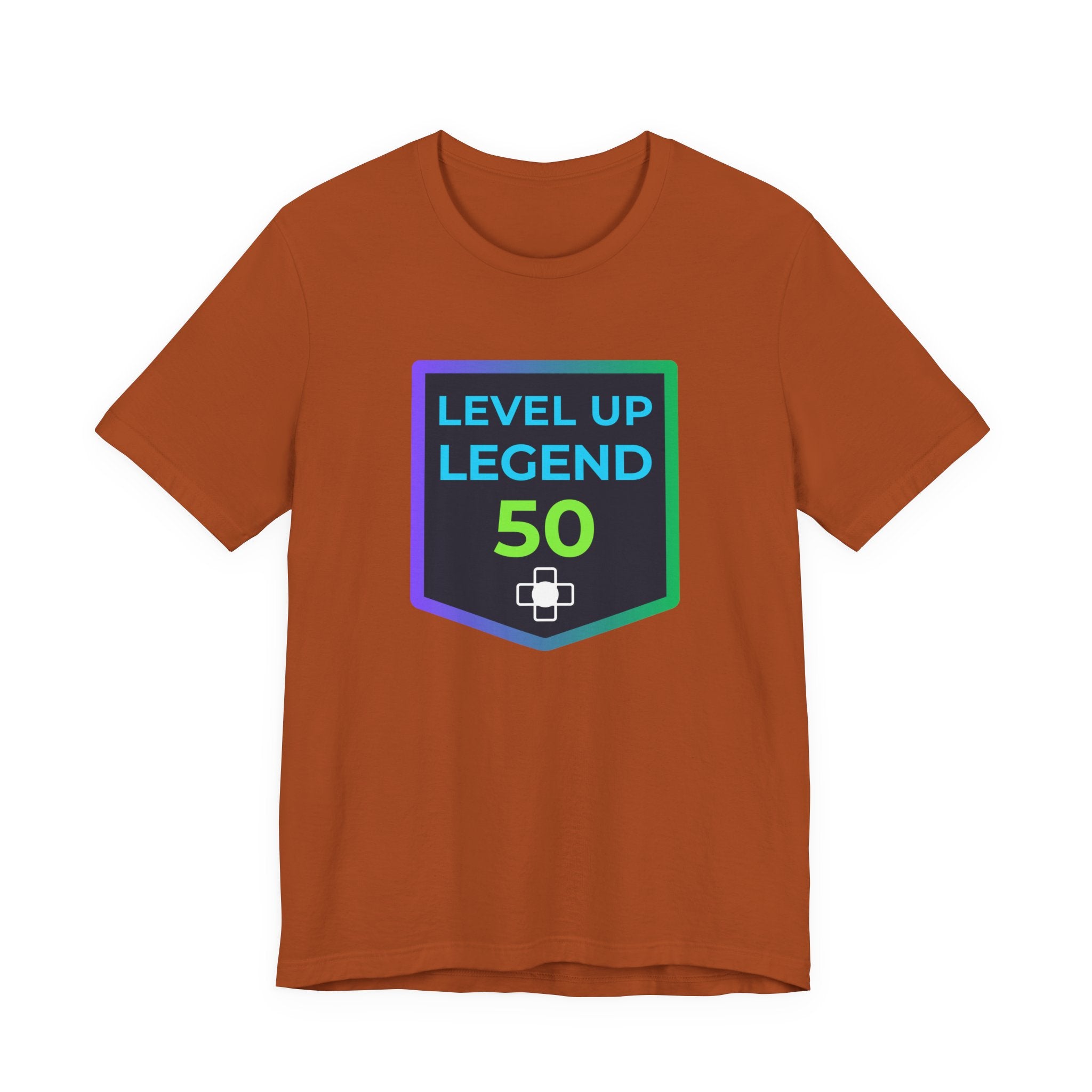 🔥 Level 50 Legend Shirt • Front + Back Design • 50th Birthday Gamer Gift • Retro Gaming Tee • Achievement Badge Design • Milestone Birthday