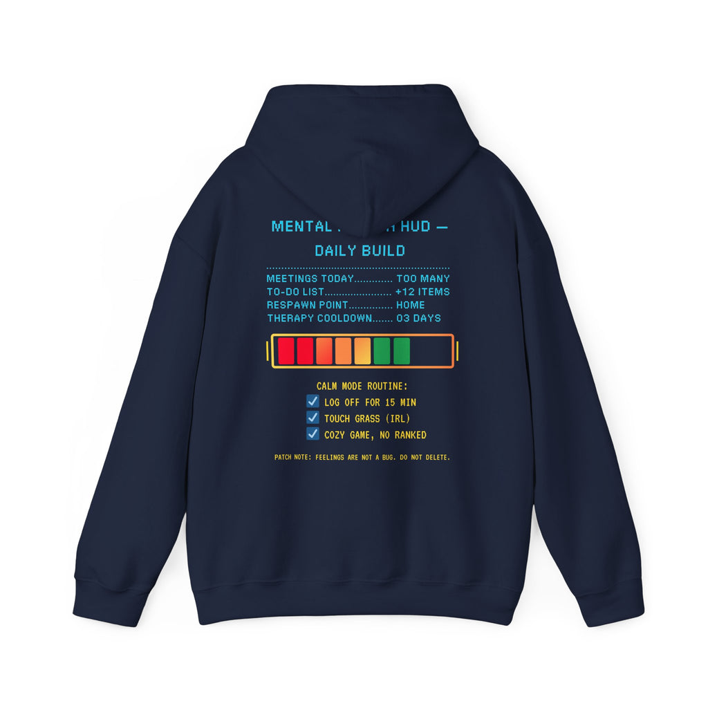 🧠 STRESS LEVELS AT 67% Hoodie • Syncing to Calm Mode Gamer Hoodie • Retro Pixel Mental Health Sweatshirt • Cozy 80s 90s Gamer Gift